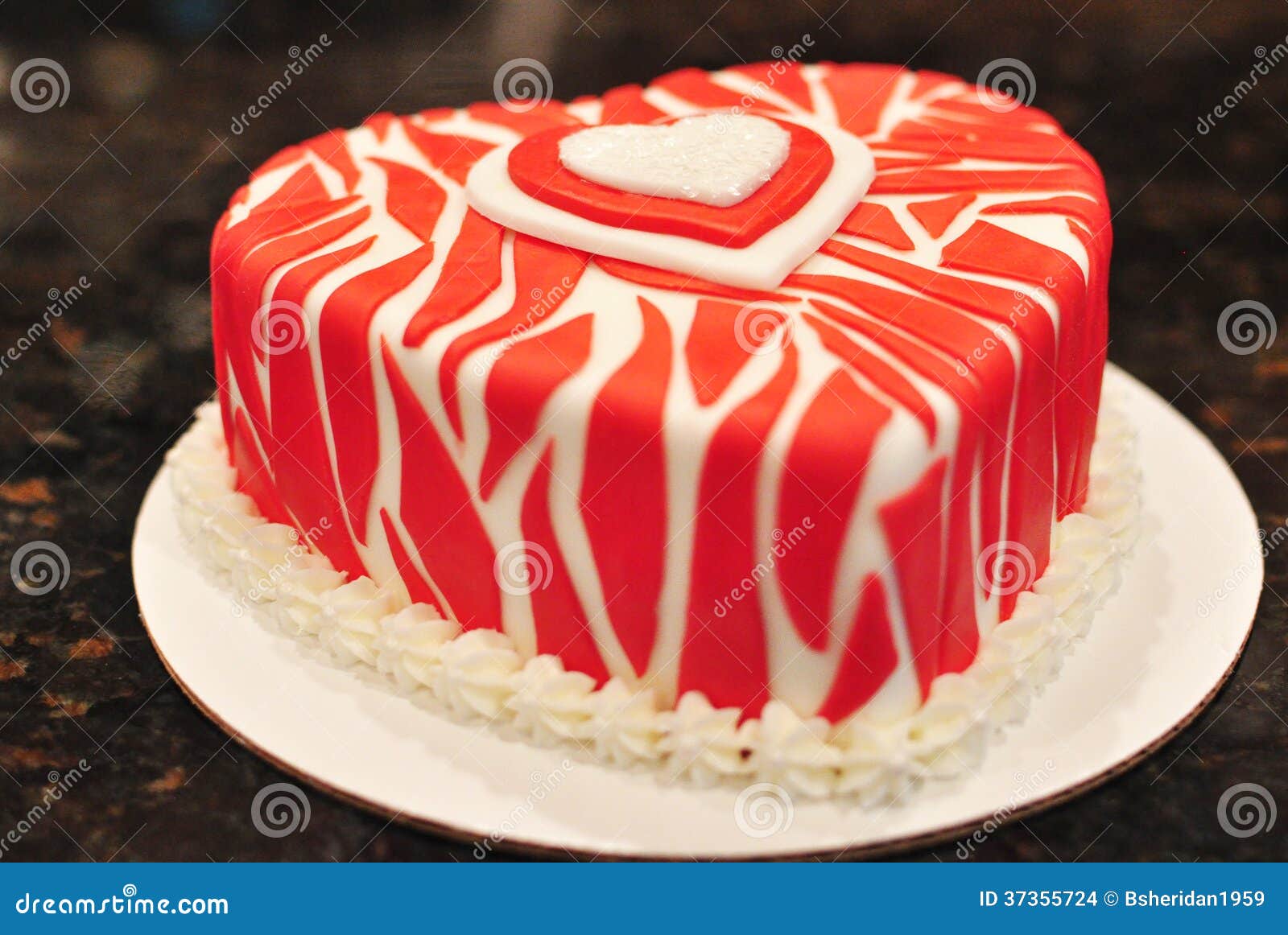 Valentines Cake stock photo. Image of decorated, present - 37355724