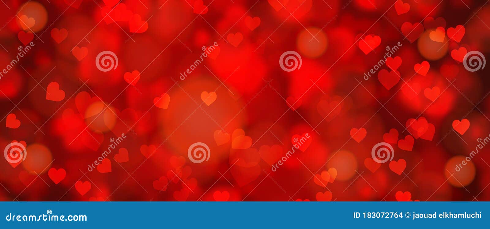 Valentines Day Background Banner - Abstract Panorama Background with ...