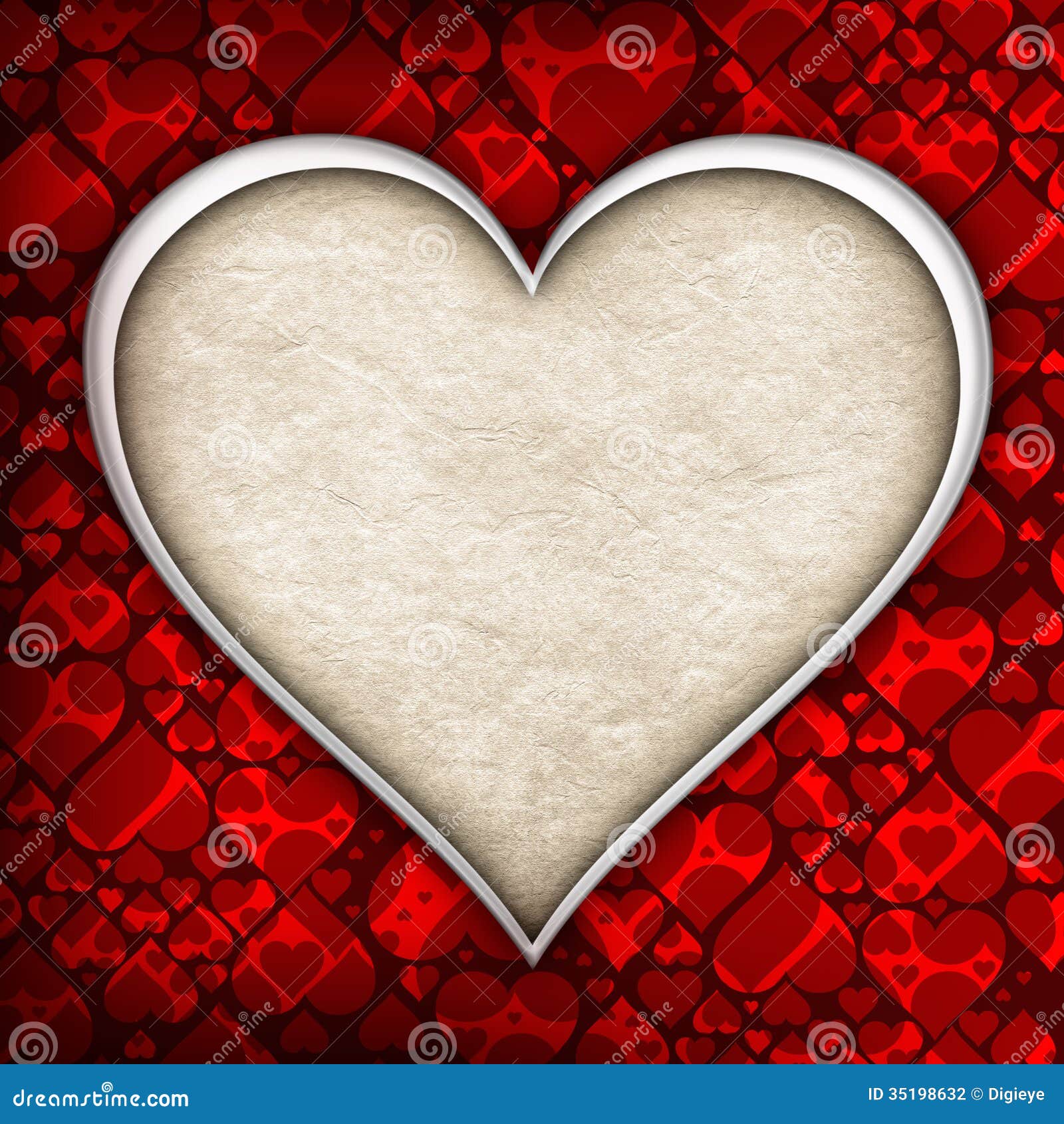 Valentines Day Background Template Stock Illustration - Illustration of  sign, greeting: 35198632