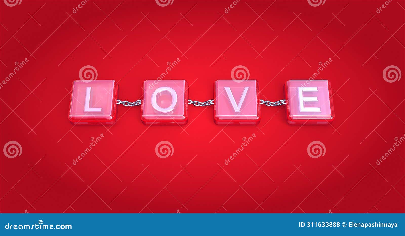 valentines day concept with letters love