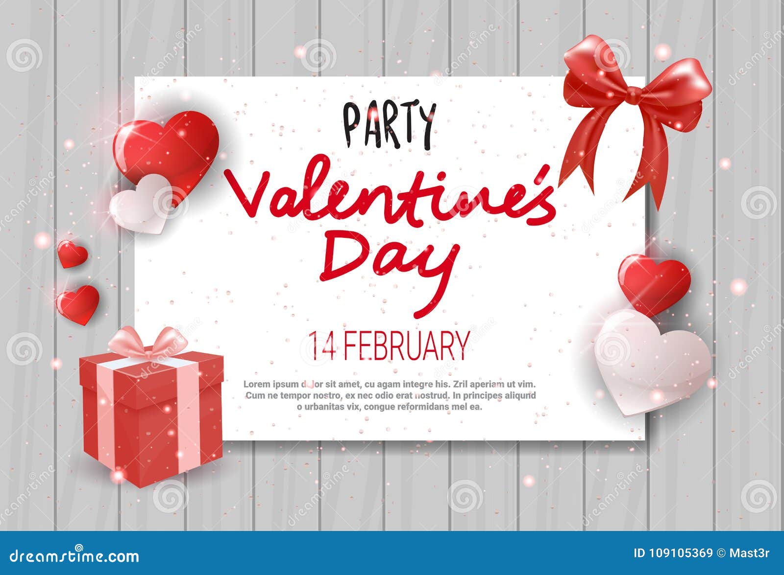 Valentines Day Flyer Greeting Card Party Invitation Template Pertaining To Valentines Day Flyer Template Free