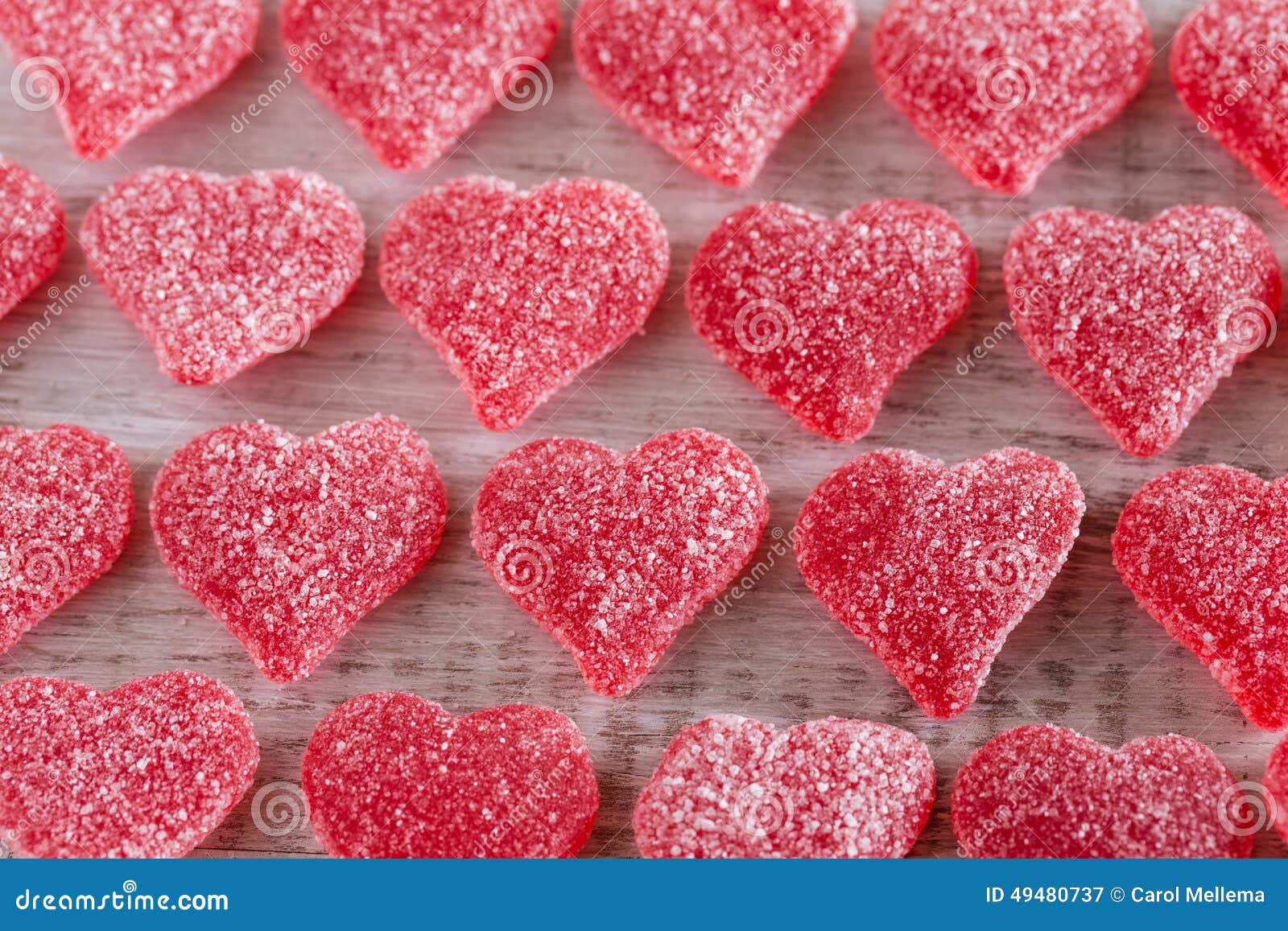 Valentines Day Gummy Hearts Red Candy Stock Image Image of gummy