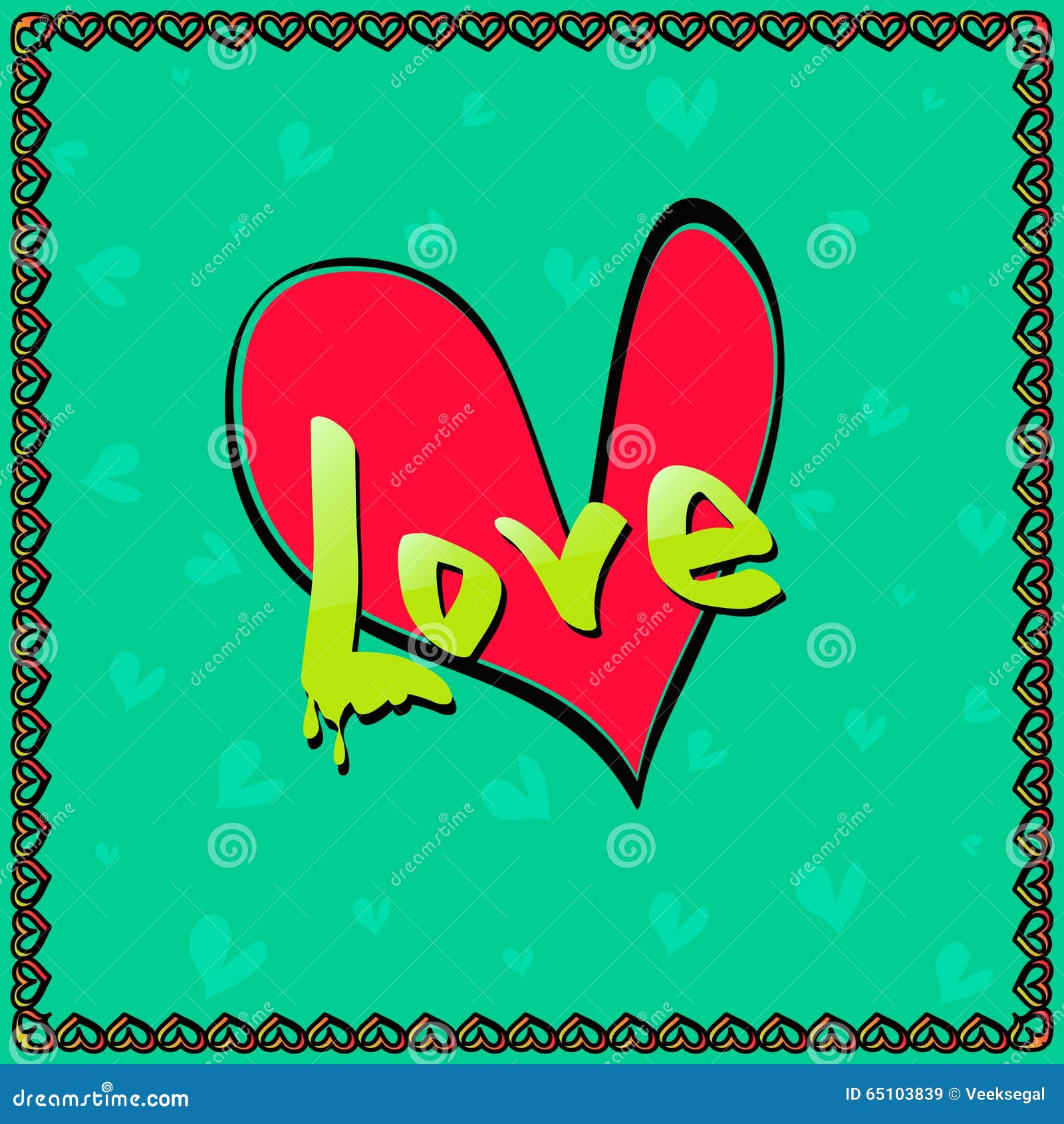 Valentines day heart love stock vector. Illustration of background ...