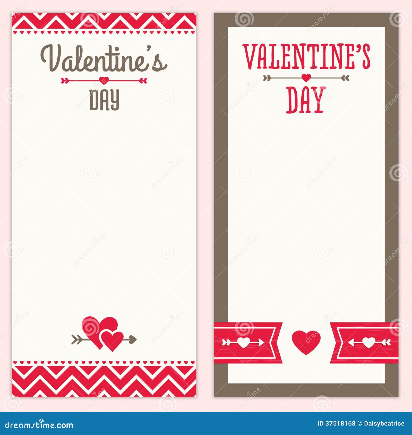 Valentines Day Menu or Invitation Designs in Red a Stock Vector Pertaining To Free Valentine Menu Templates