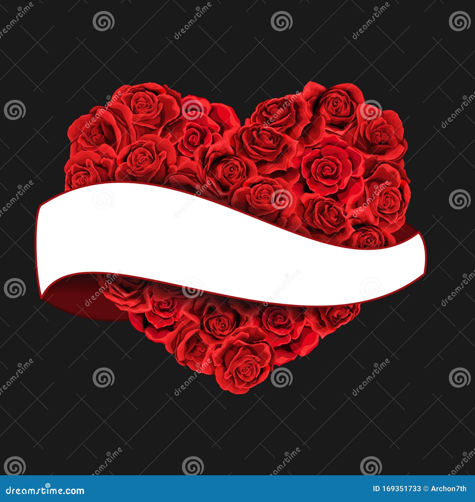 Free Vector  Happy valentine's day with ribbon background