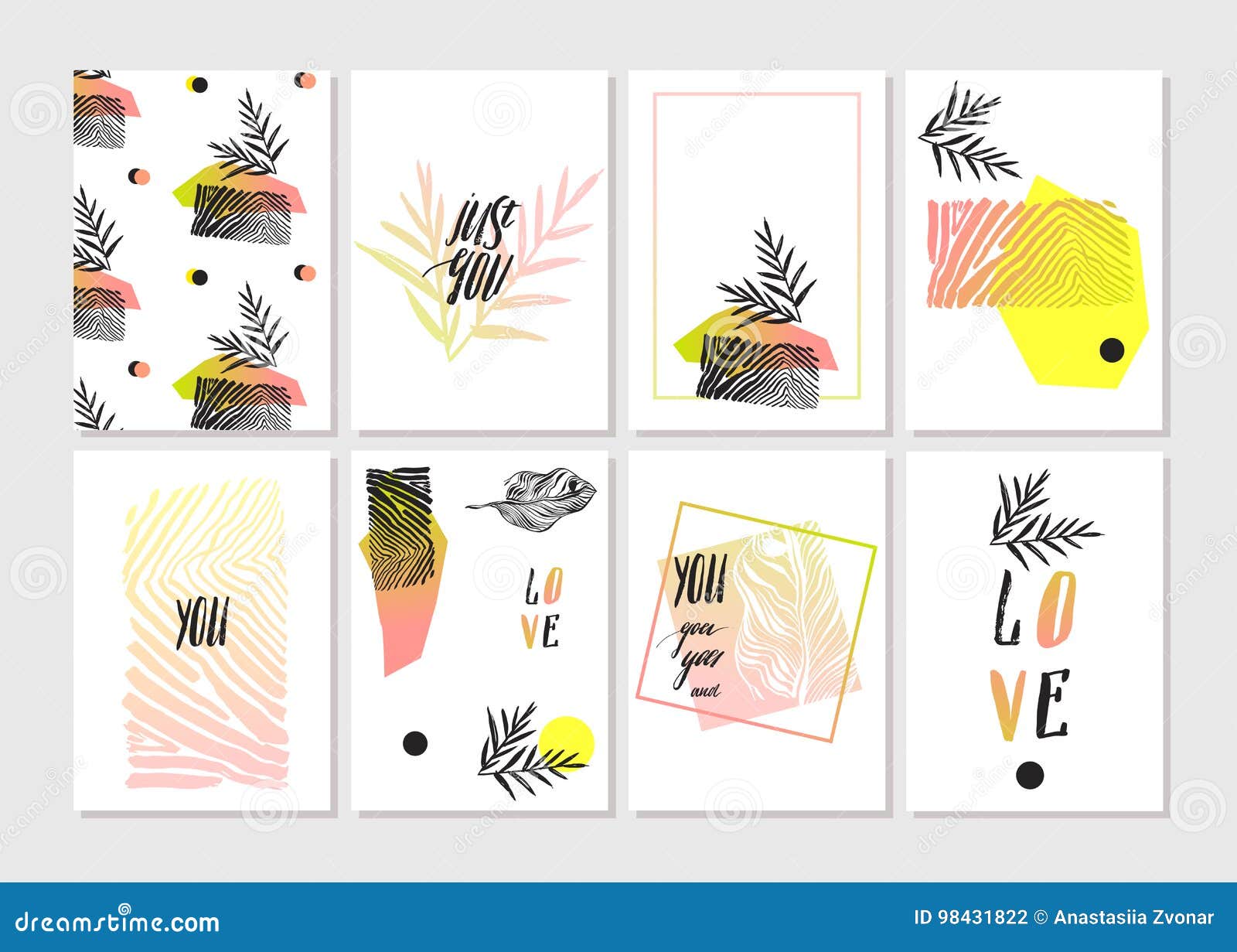 Original Design Pastel Valentines Day Cards