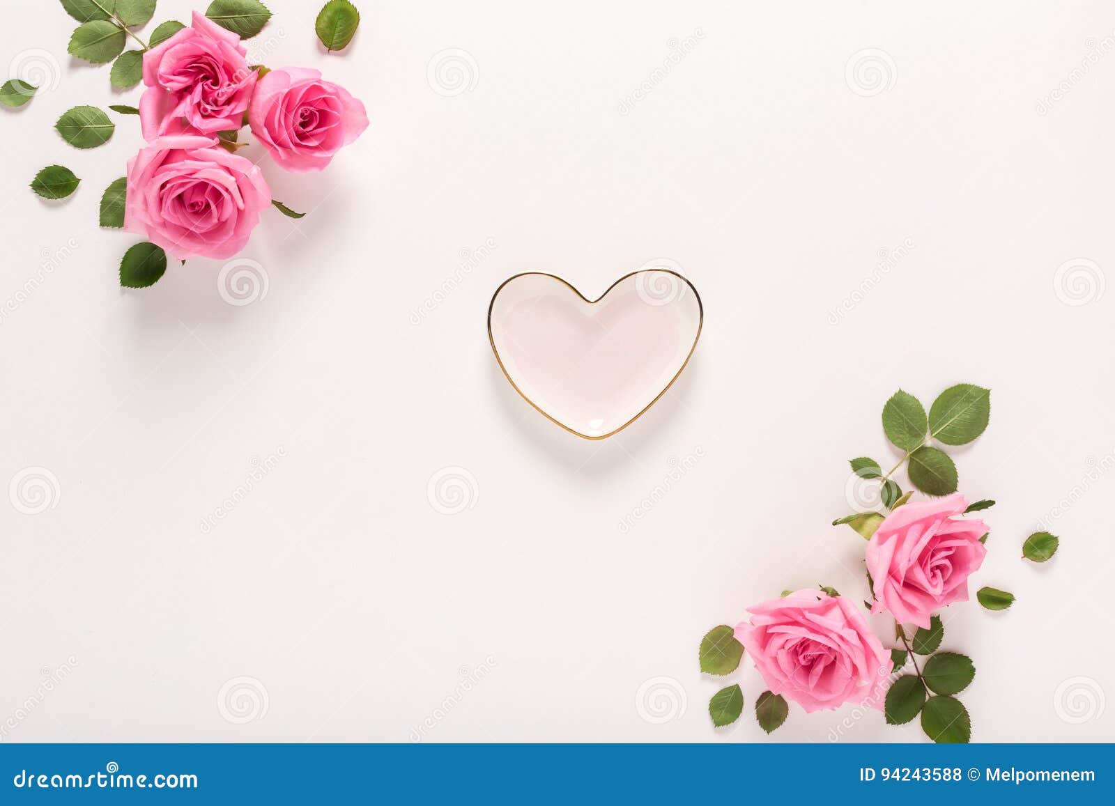 Valentines Day Theme with Rose Petals Stock Photo - Image of pink ...