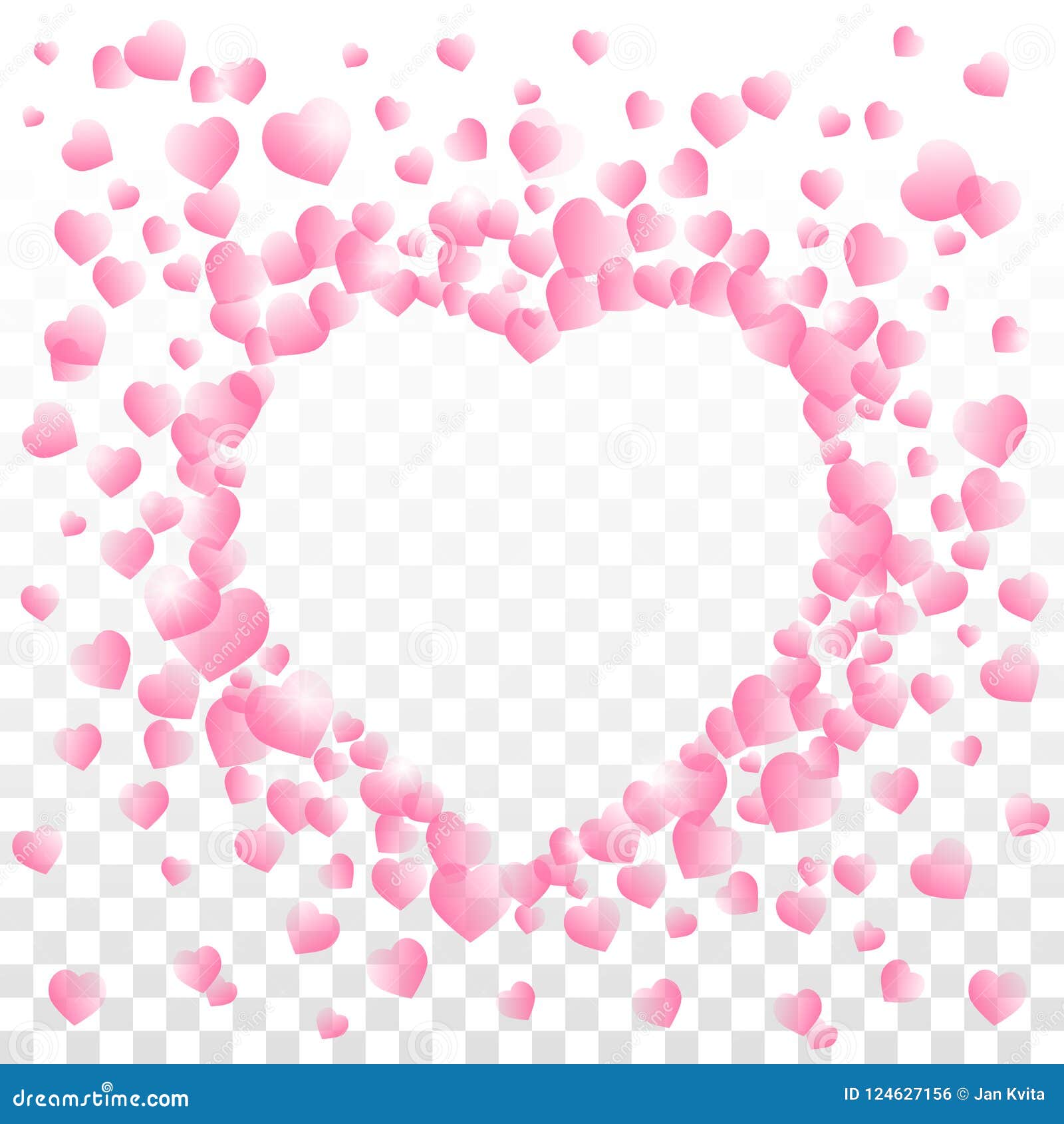 pink heart with transparent background