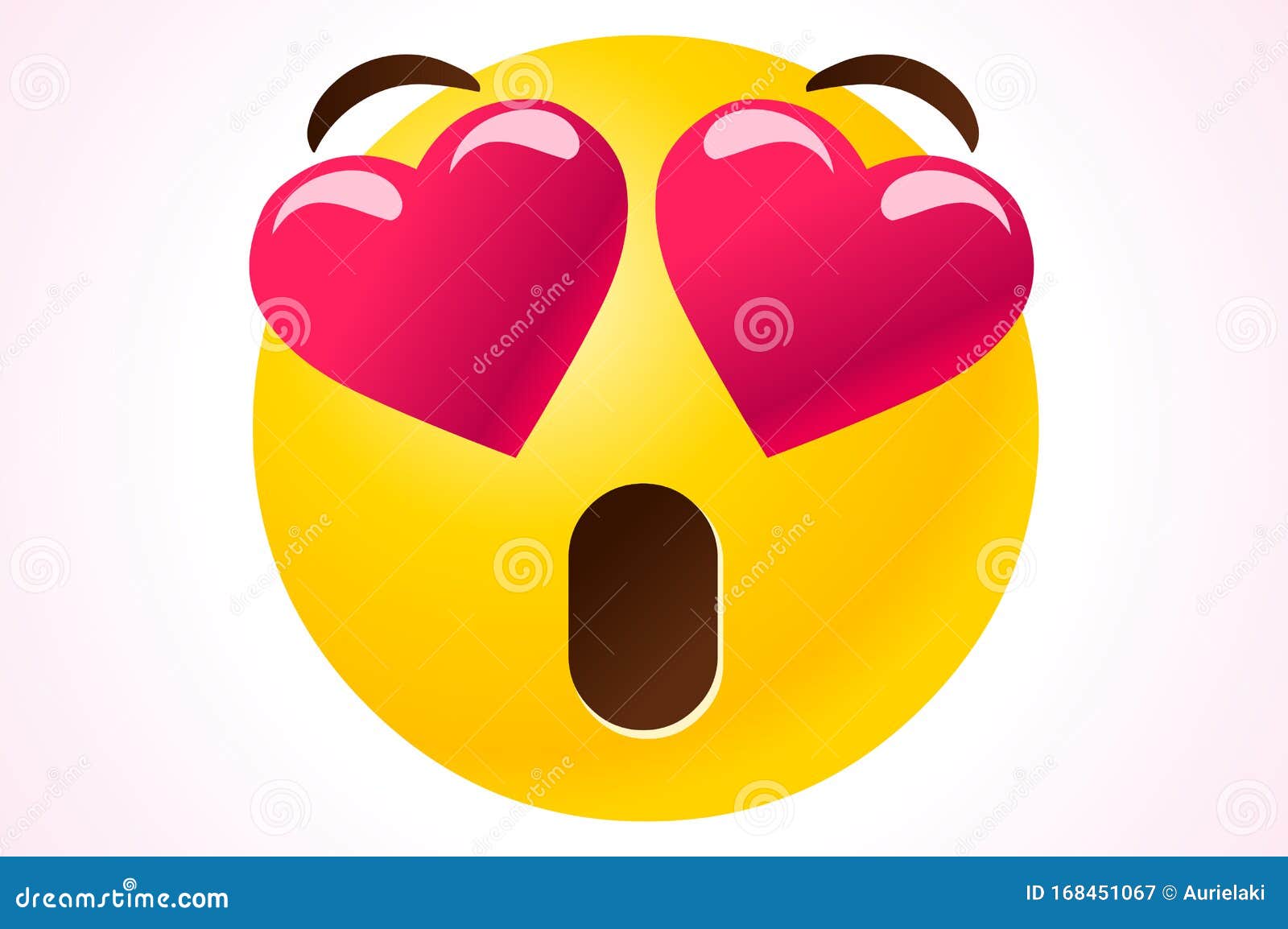 Valentines Emoji Loving Present Symbol Stock Vector - Illustration of