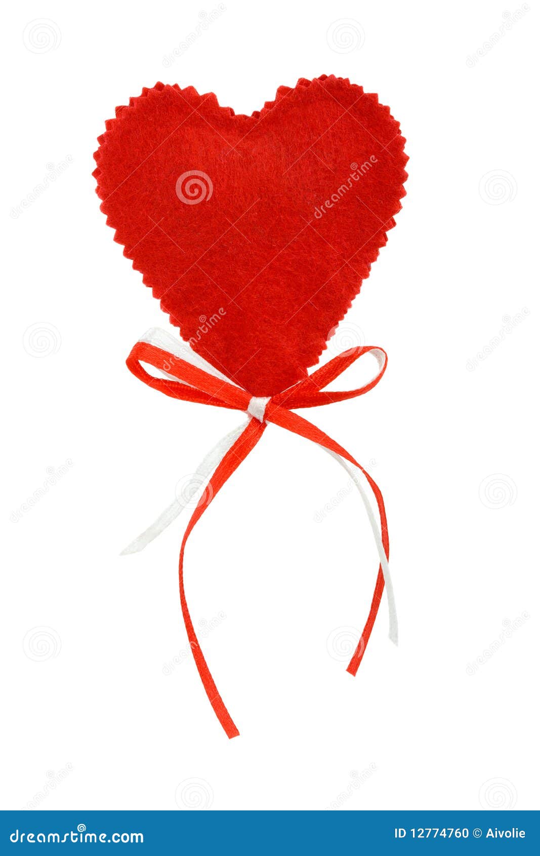 Valentines Heart with Ribbons Stock Photo - Image of shape, pink: 12774760