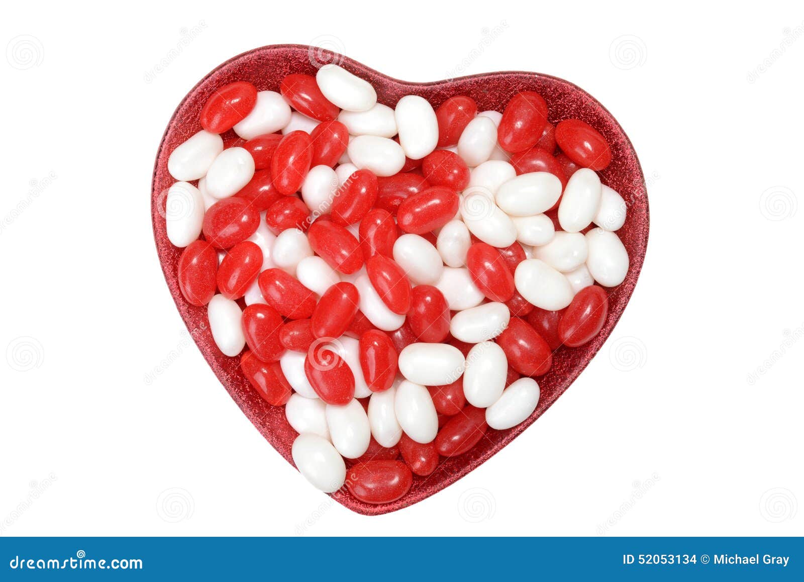 Valentines Jelly Bean in Heart Bowl Stock Photo Image of pink