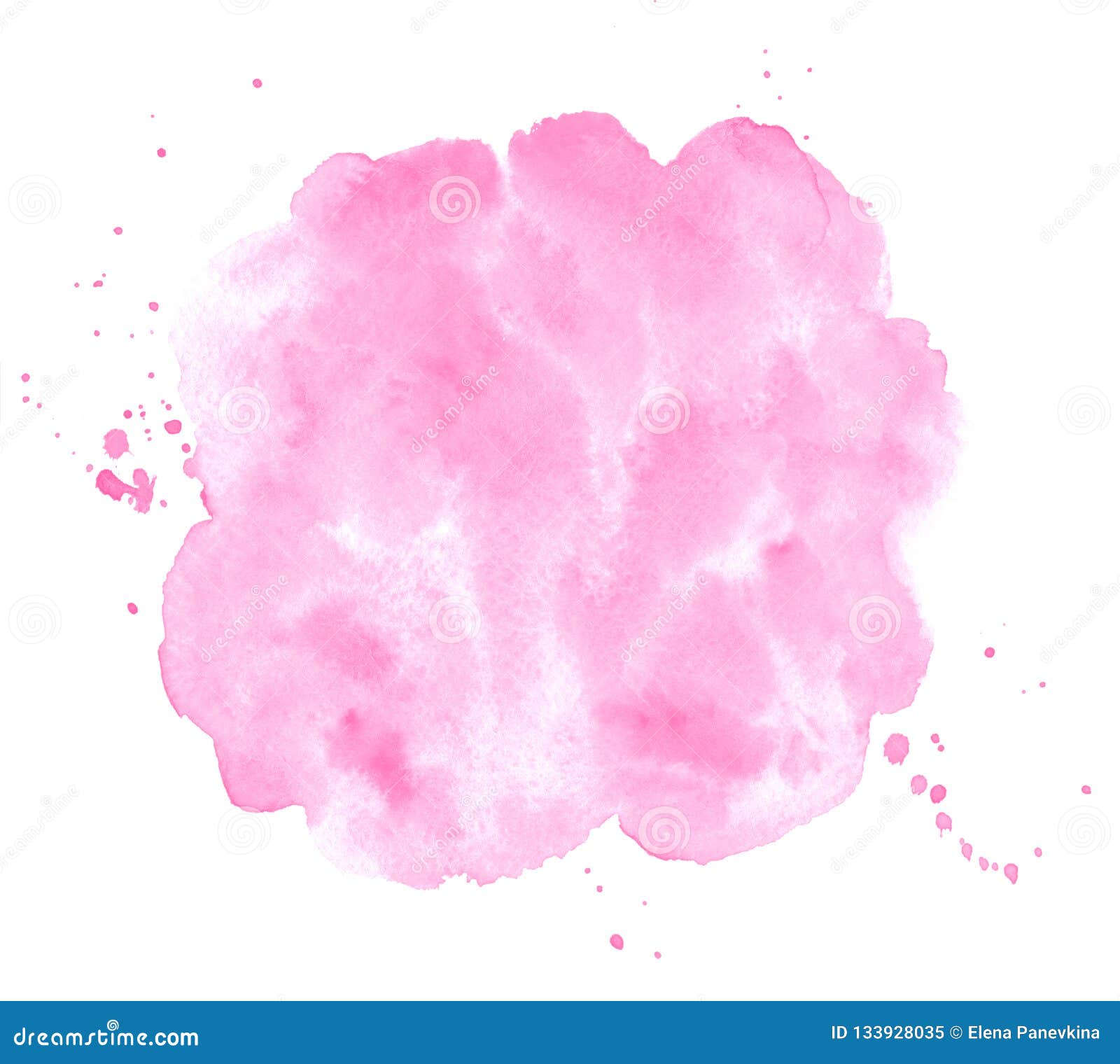 Valentines, 8 March, Women Day Pink Watercolor Background Stock