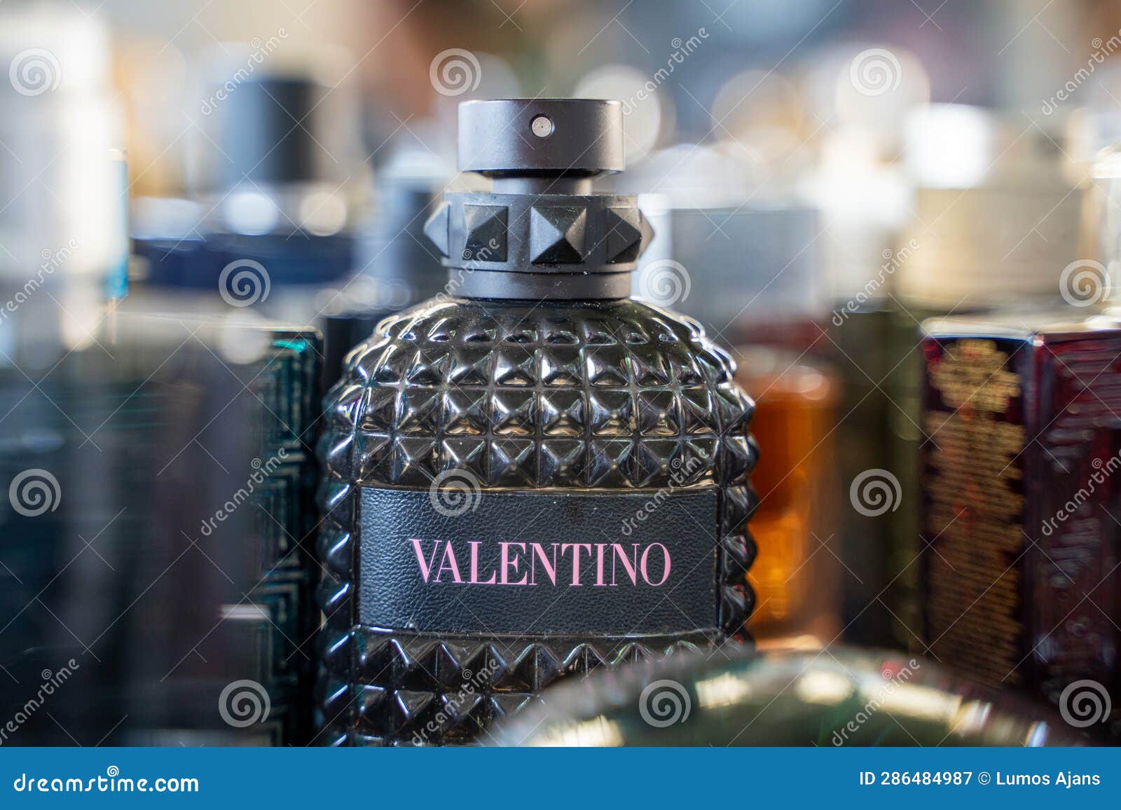 Valentino Perfume Bottle at the Flea Market. Editorial Photography ...