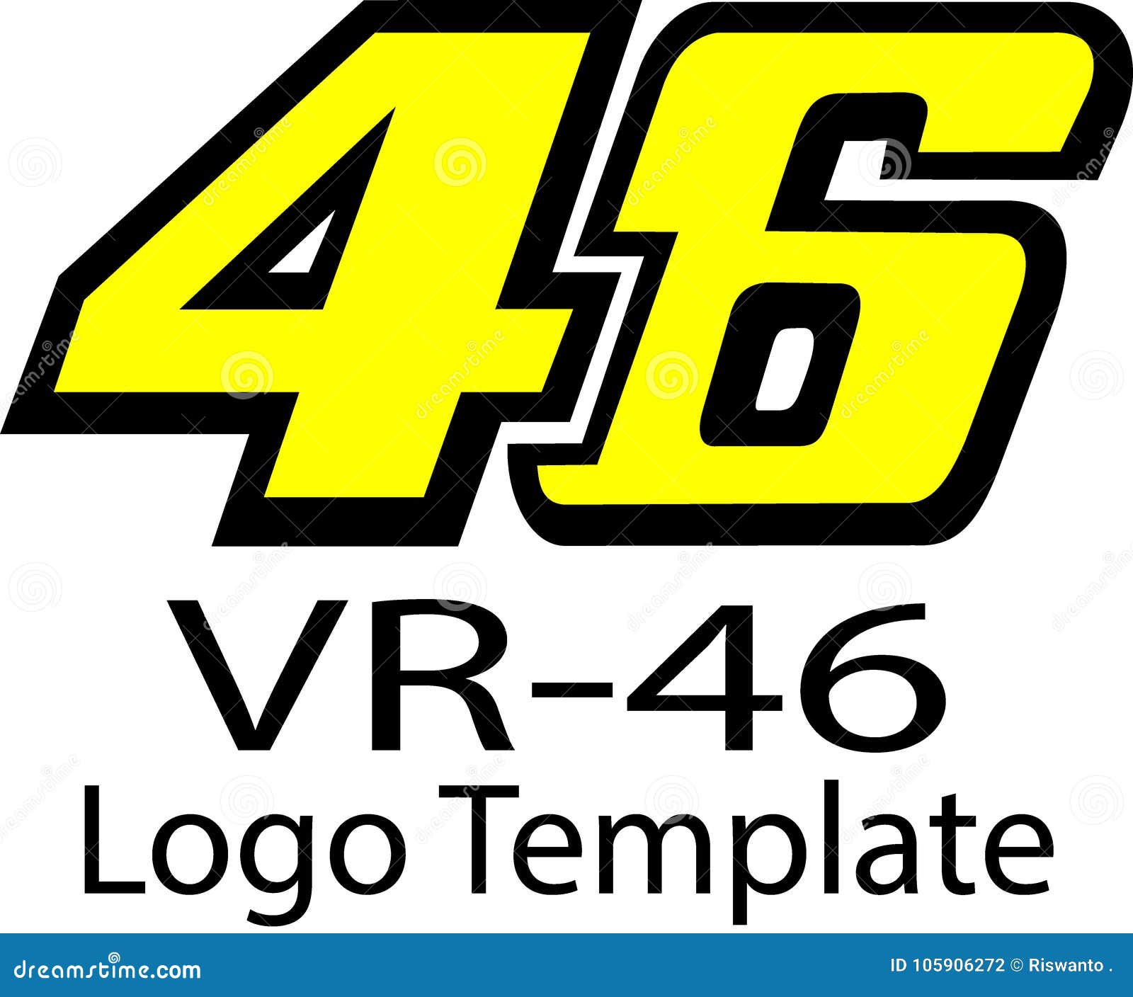 Valentino Rossi and Logo Stock Illustration - Illustration of consists, contact: 105906272