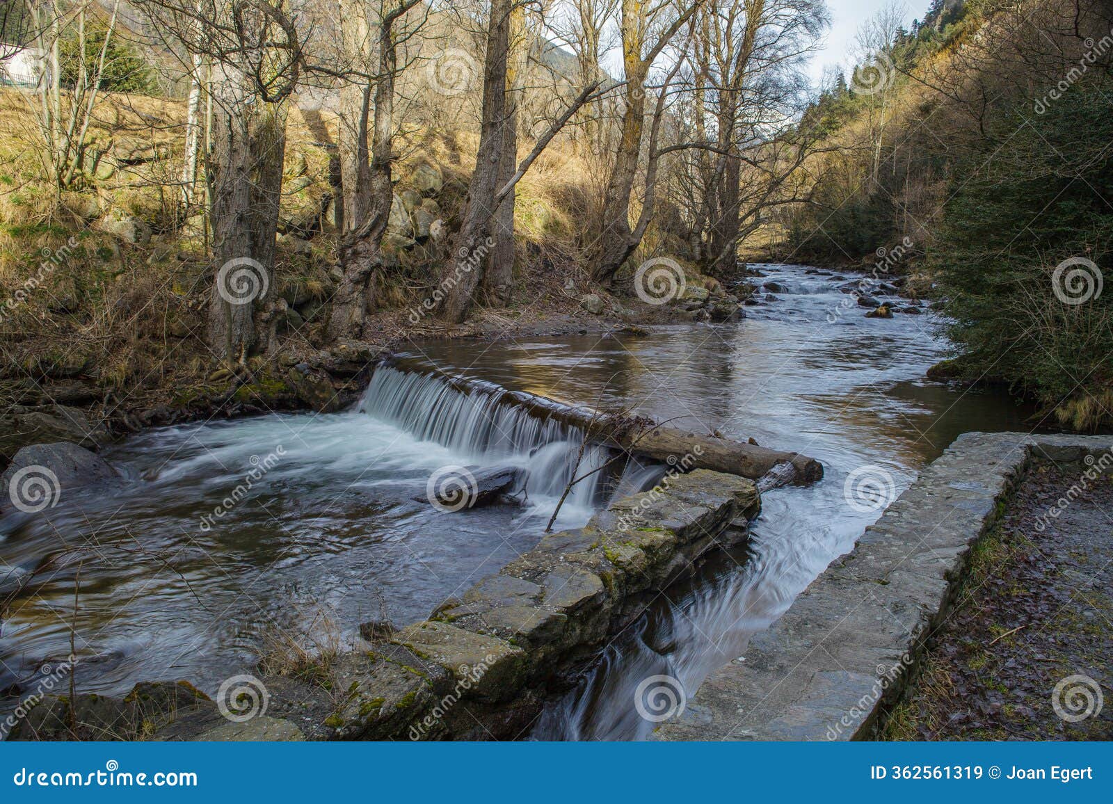 the valira del nord river on andorra