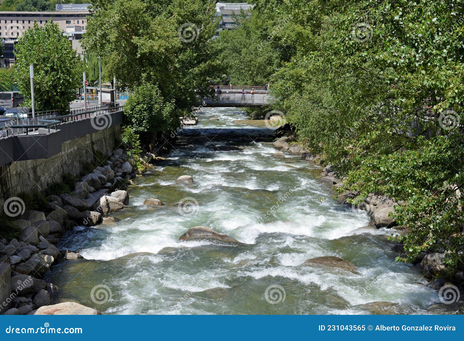 Gran Valira: the River that Flows through Andorra La Vella, Capital of 