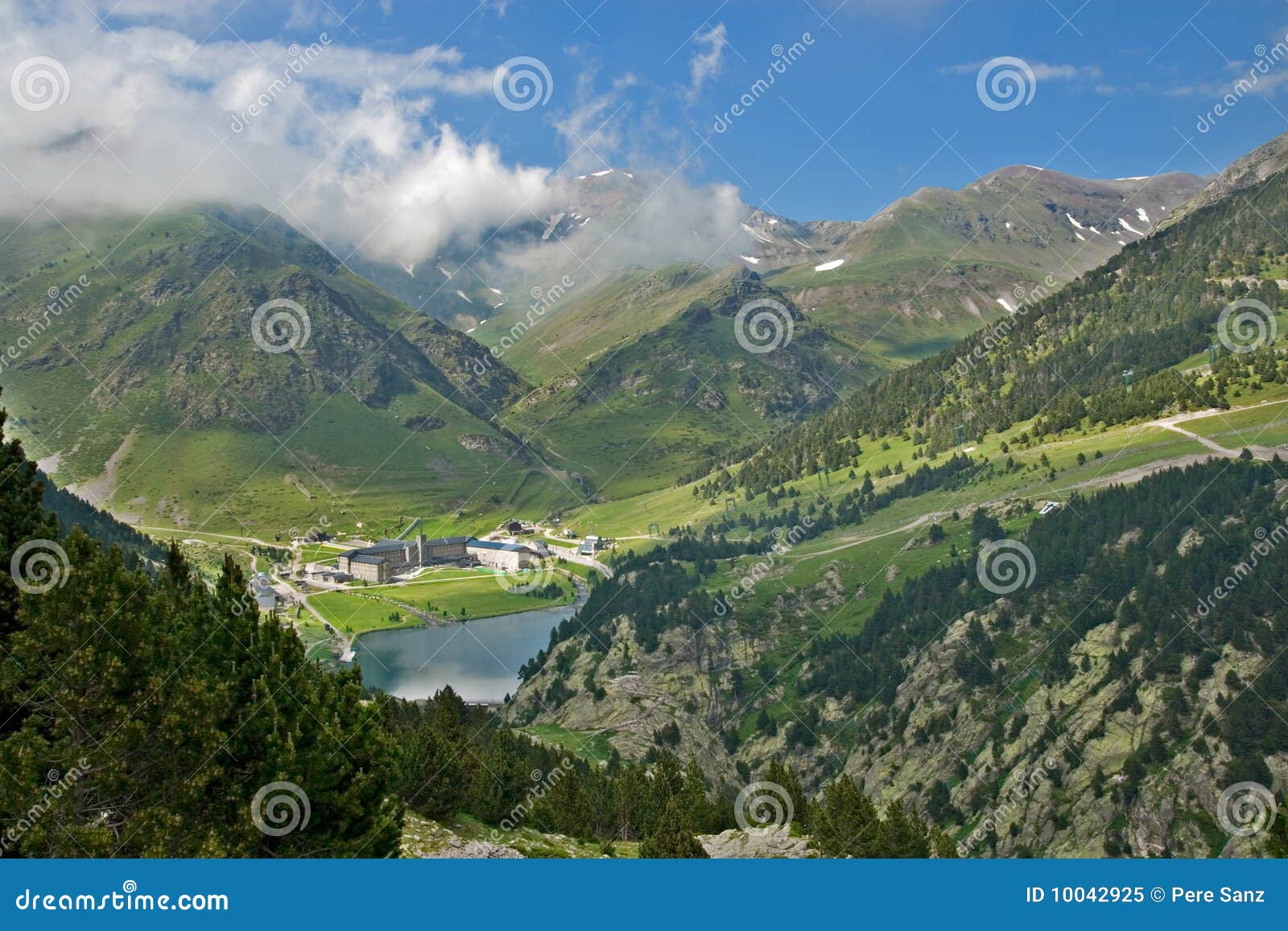 vall de nuria sanctuary, pyrenees, spain