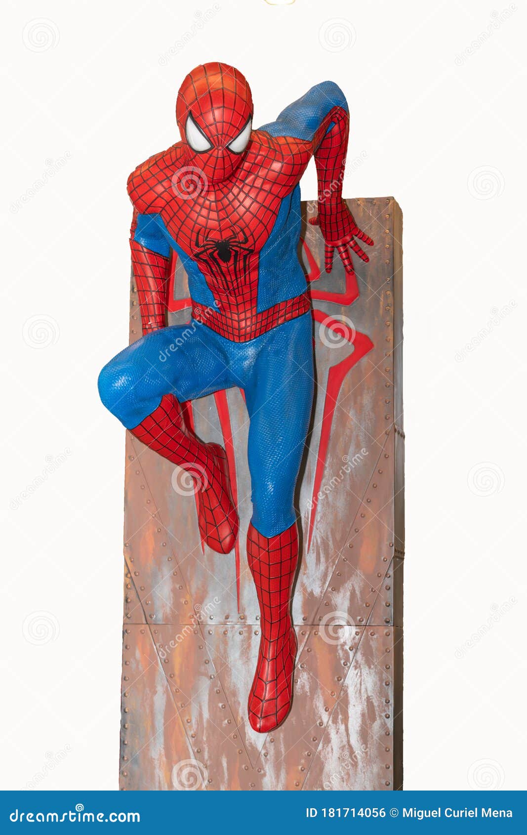 Valladolid, Spain - March 8, 2020 : Spider-Man Model Sit Down is Isolated  on White Background of Character from Spiderman Movie Editorial Photo -  Image of cinema, fantasy: 181714056