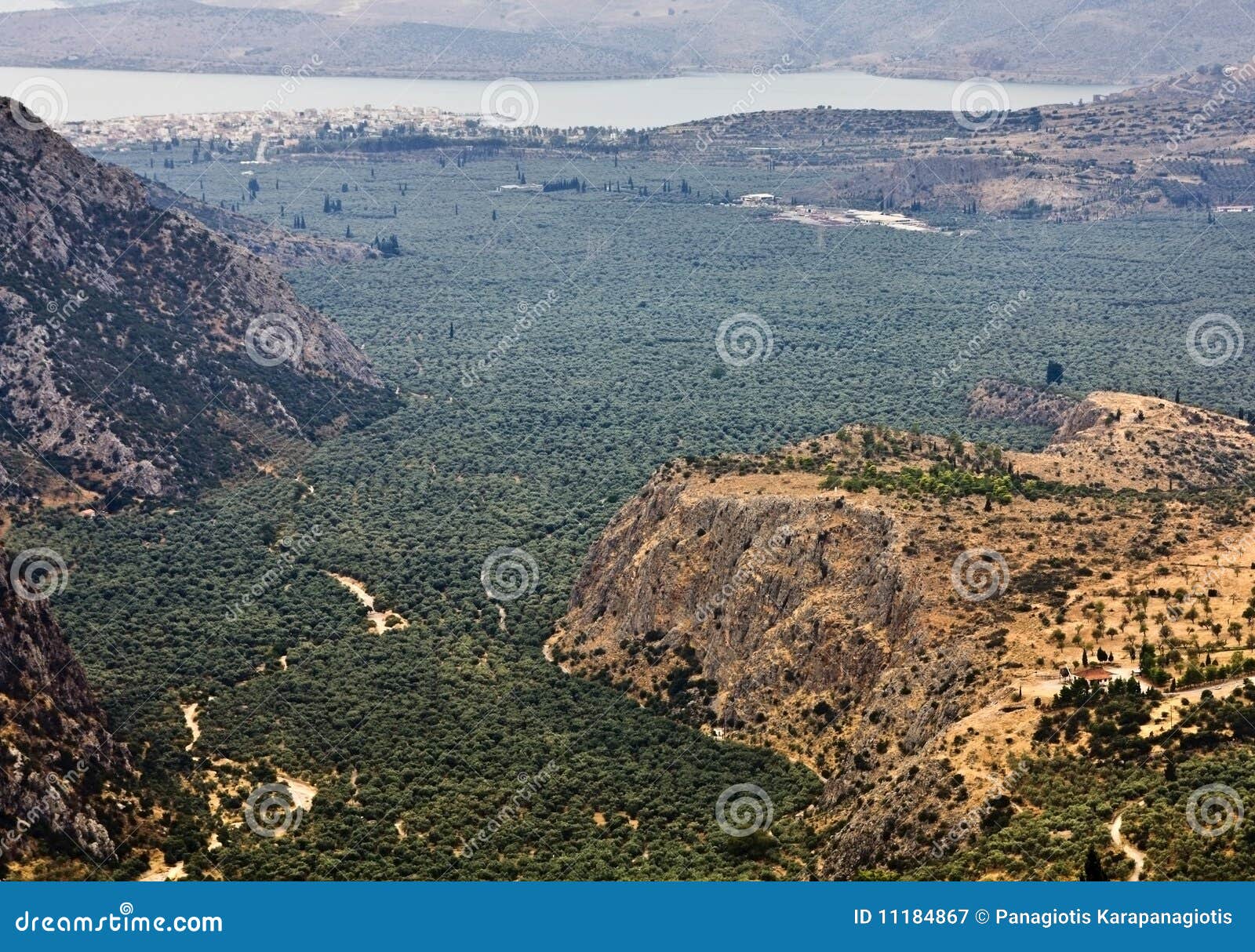 Valley of Amphissa in Greece Stock Image Image of amphissa