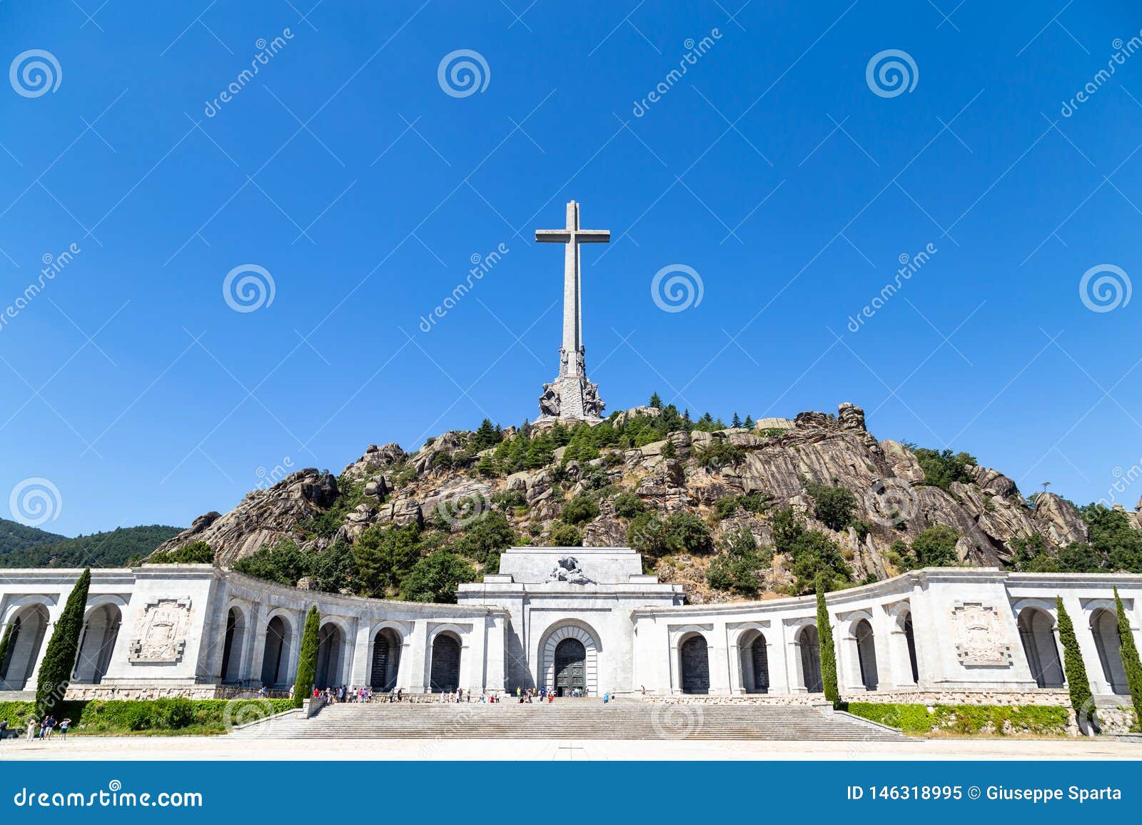 valley of the fallen valle de los caidos, the burying place of the dictator franco, madrid, spain