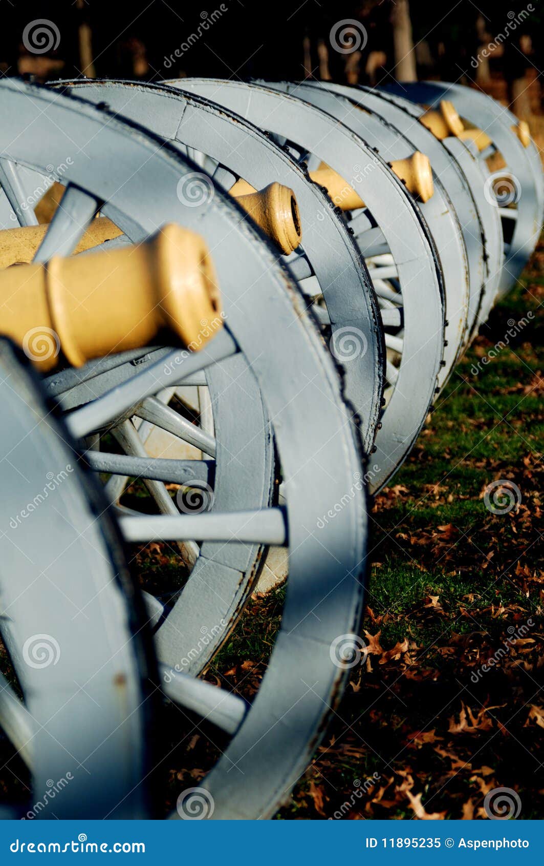 Valley Cannons stock image. Image of artillery 11895235