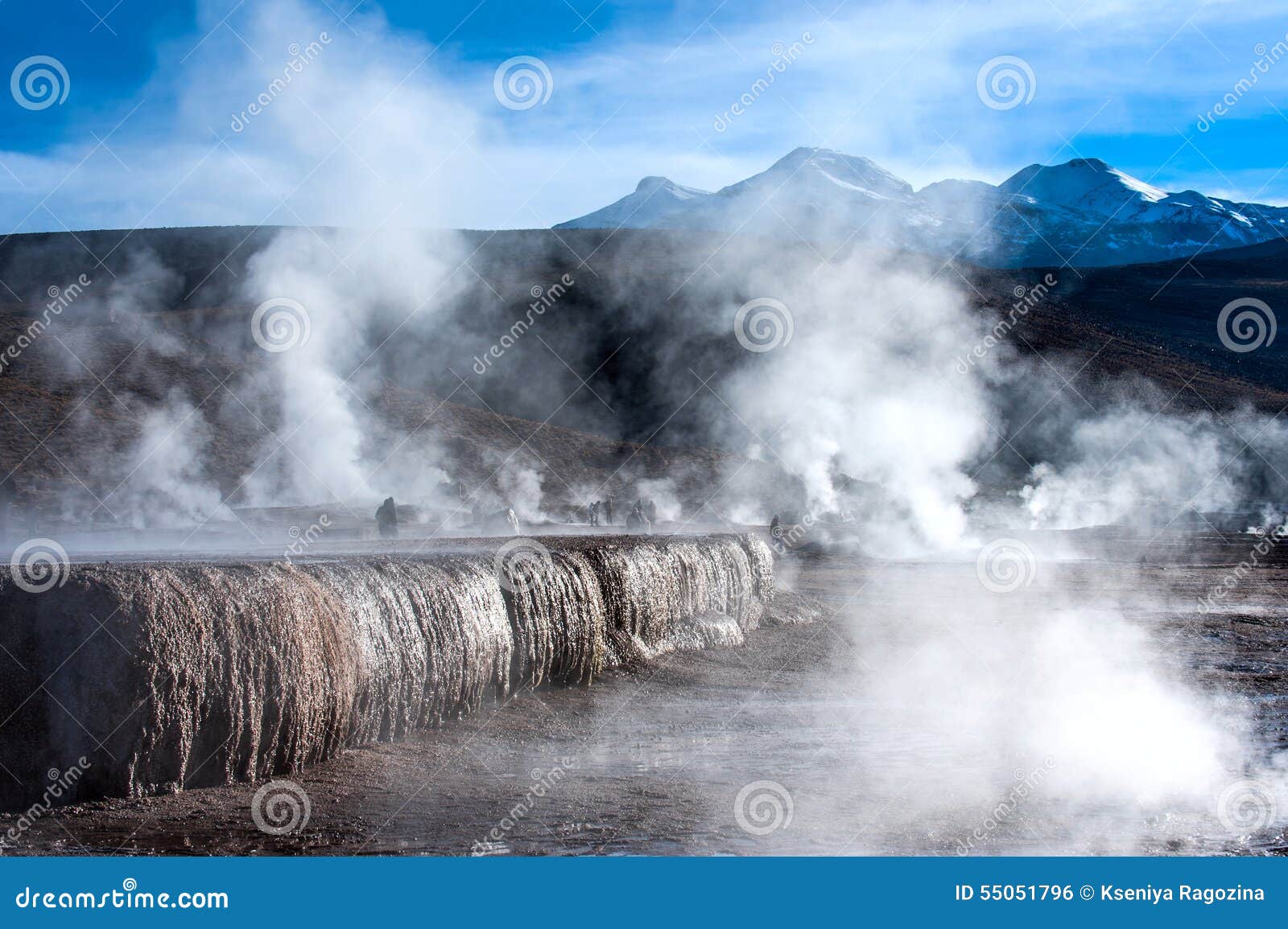 valley of geysers in the atacama