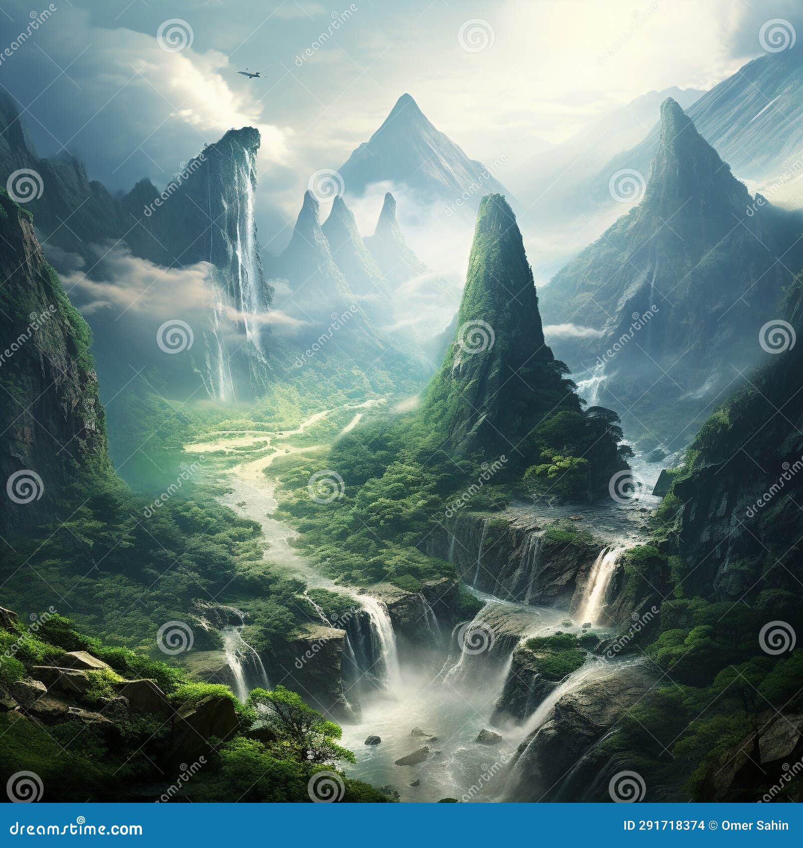 Valley S Veil Mountains Unveiling Their Mysteries Stock Photo Image(04)
