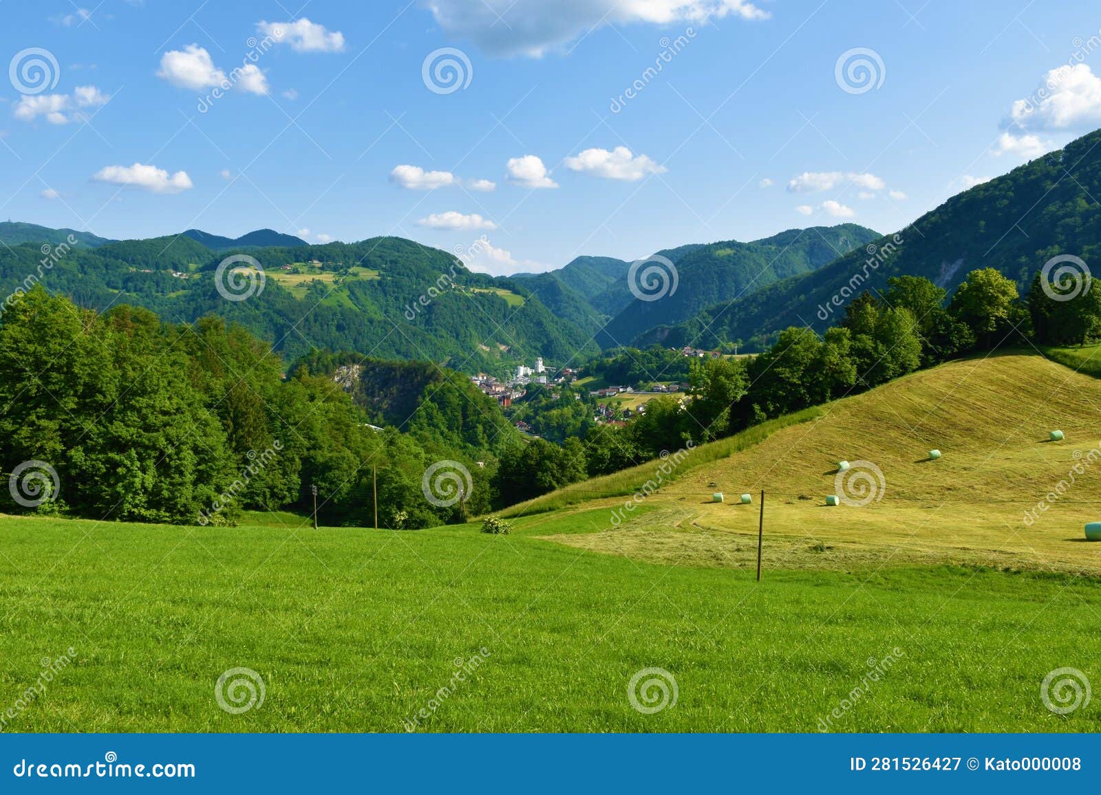 valley in slovene prealps in ÃÂ tajerska, slovenia