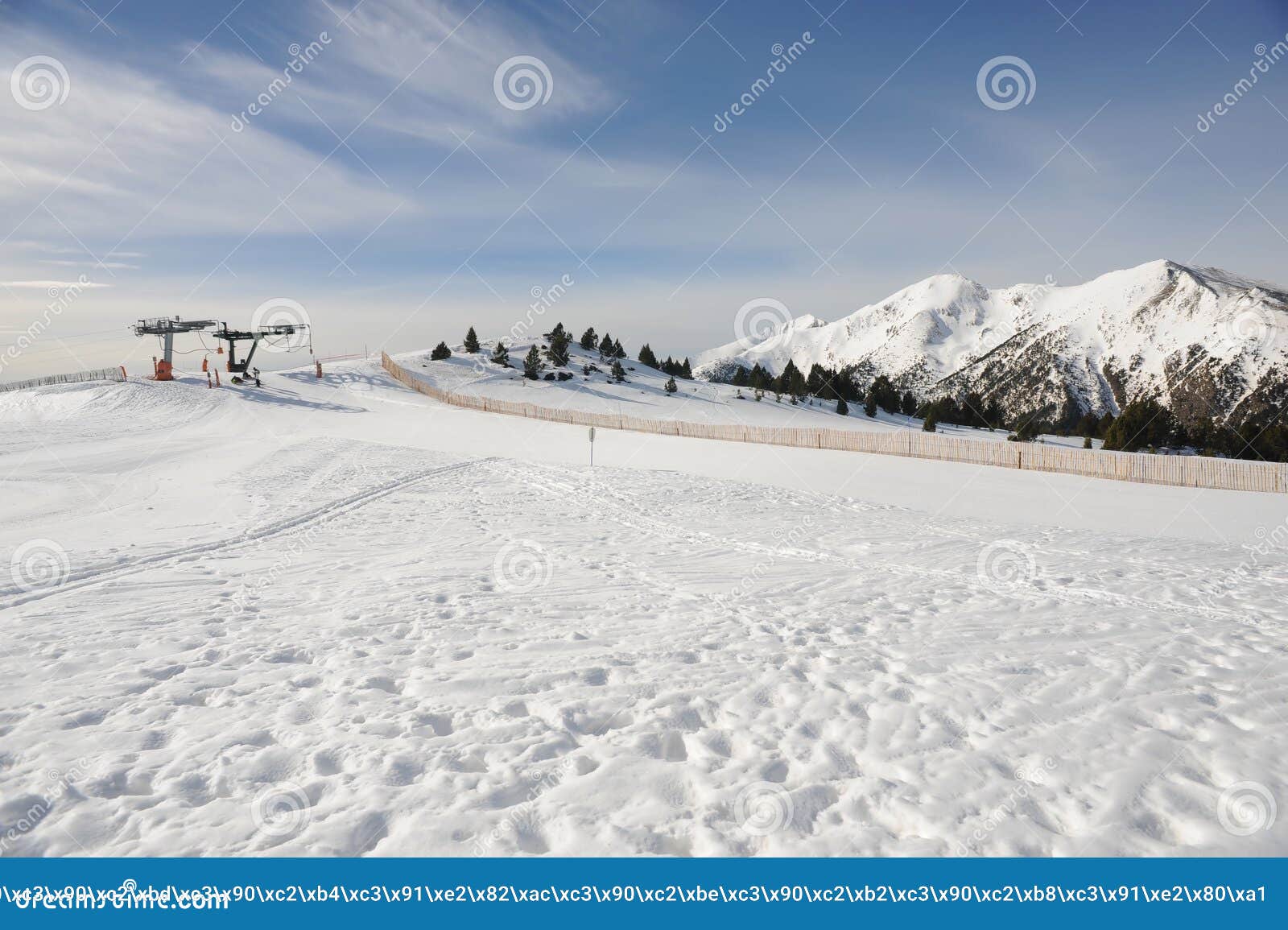 vallnord ski lift la tossa, europe, the principality of andorra, the eastern pyrenees, the sector of skiing pal.