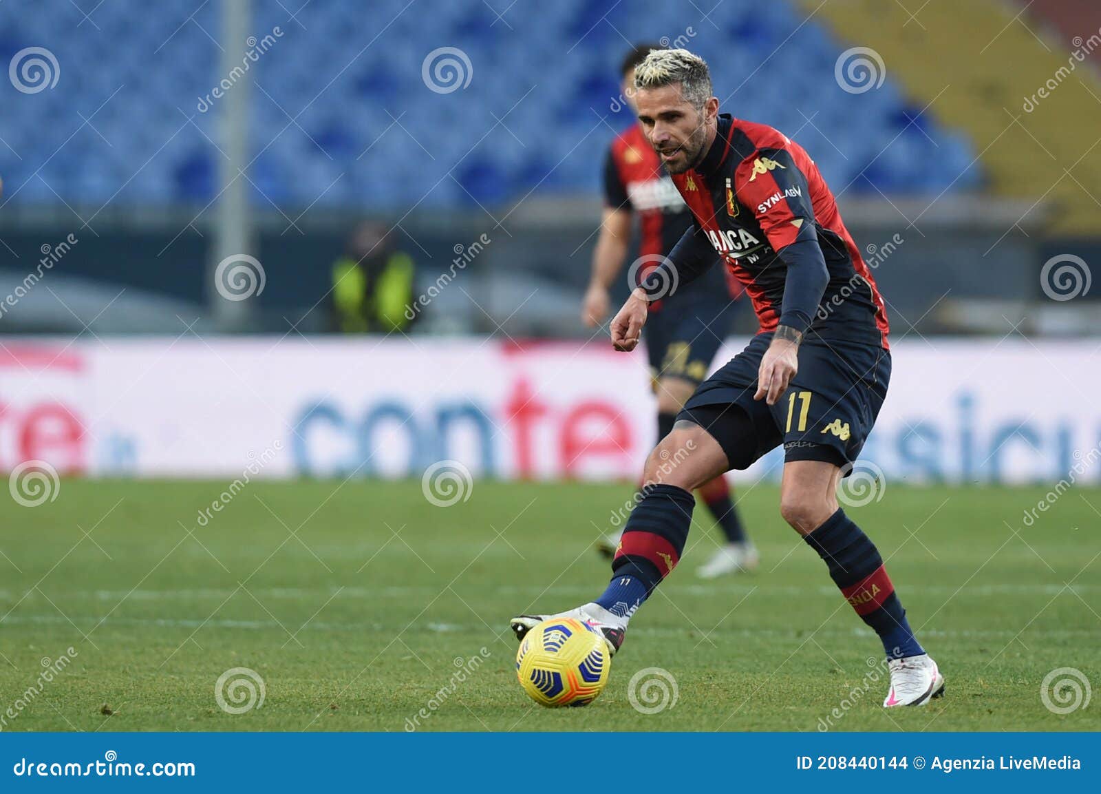 Genoa CFC Vs Cagliari Calcio Editorial Stock Image - Image of