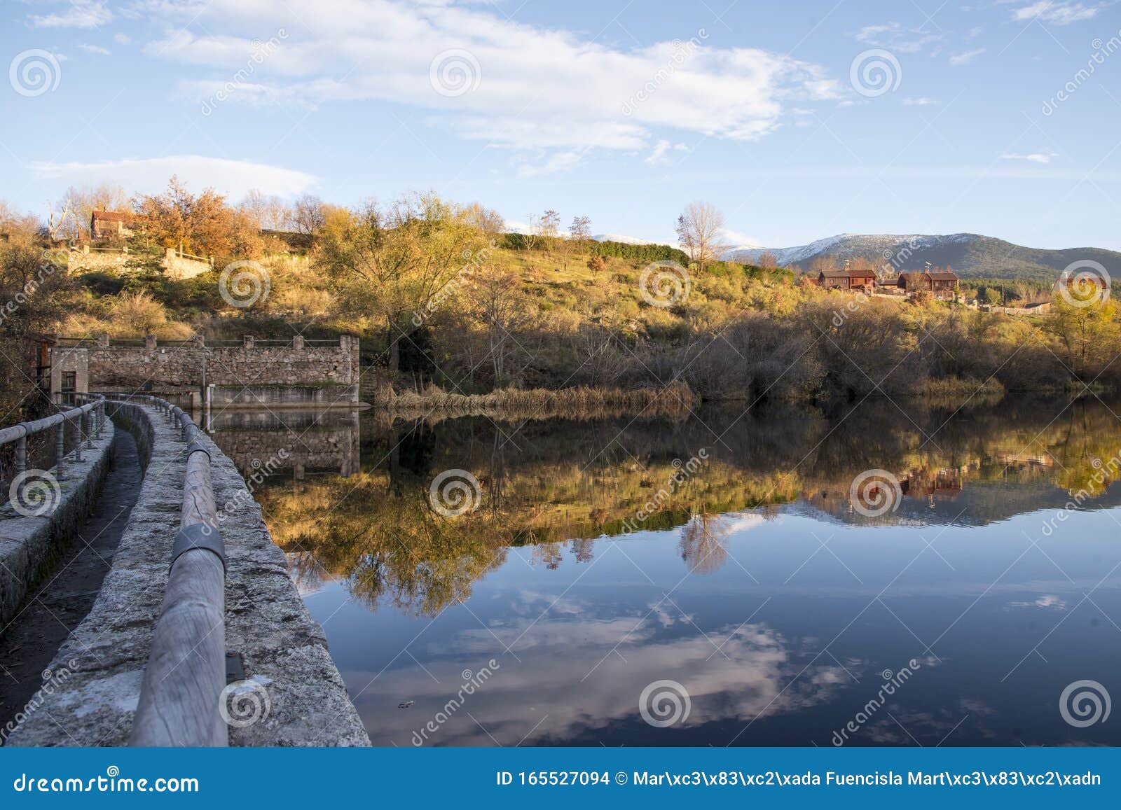 valsain reservoir in segovia