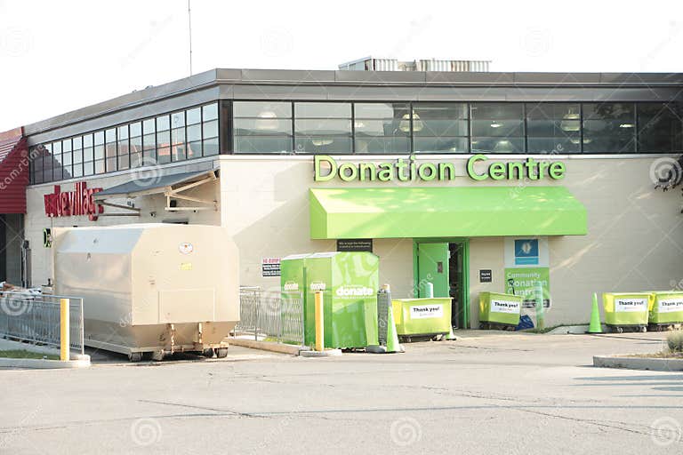 Tor, Canada August 16, 2023 Value Village Donation Centre Center