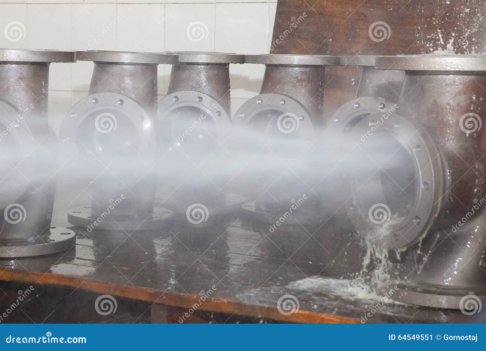 Valve Bodies during Water Cleanig Stock Image Image of flanges, iron