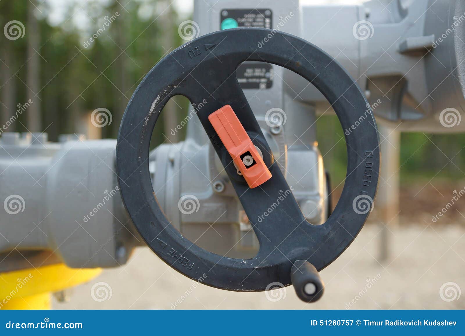 The Valve Control Unit Gas and Oil Stock Image Image of ecology