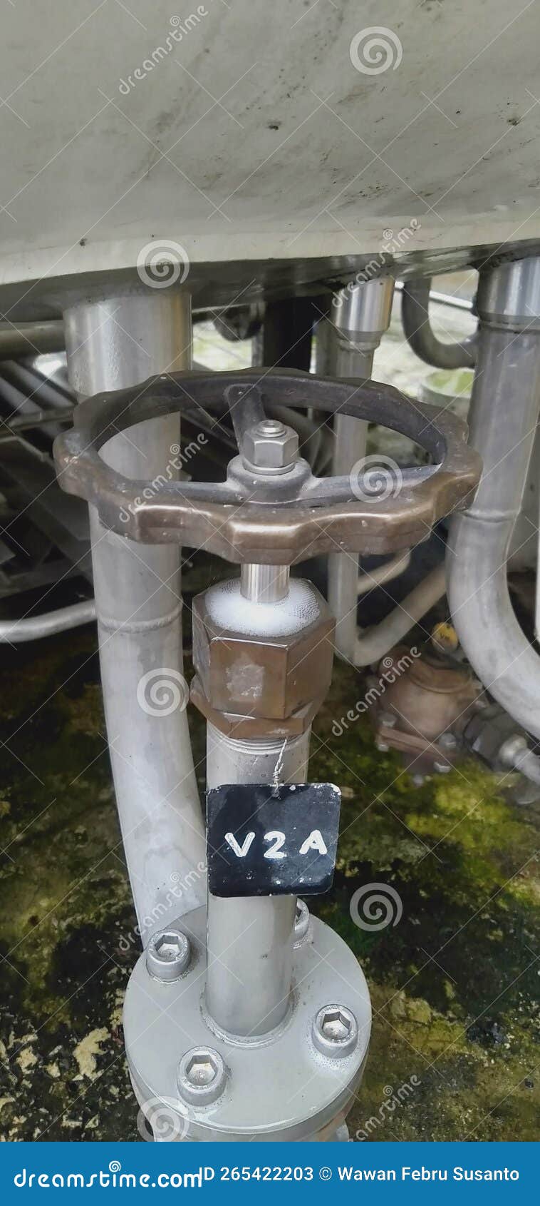 Valve for Pressure Regulation in a Storage Tank Stock Image Image of