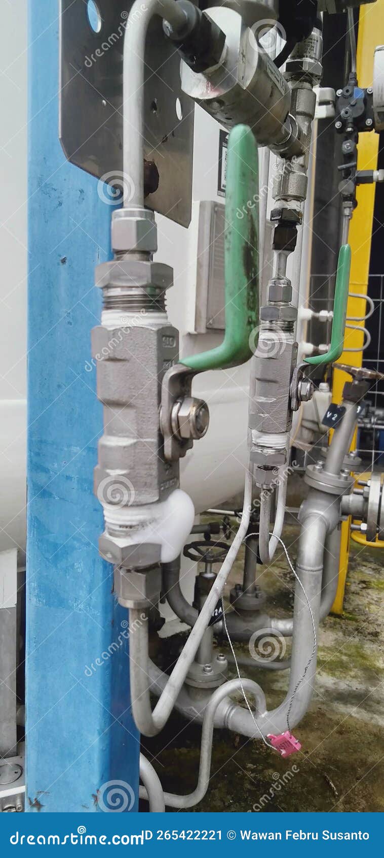 Valve for Pressure Regulation in a Storage Tank Stock Image Image of