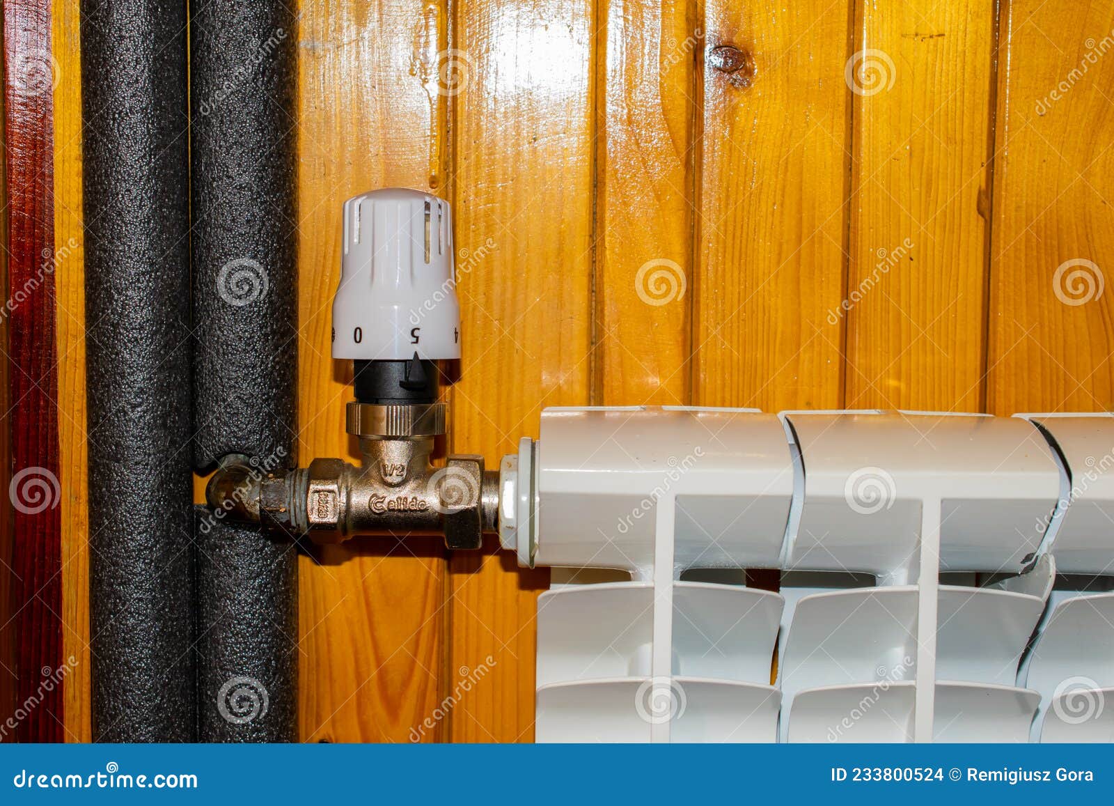 Valve at the Radiator, Heating Control Stock Photo Image of warm