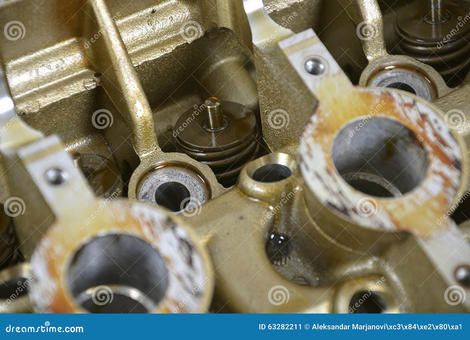 Valve spring stock image. Image of coil, detail, machine 63282211