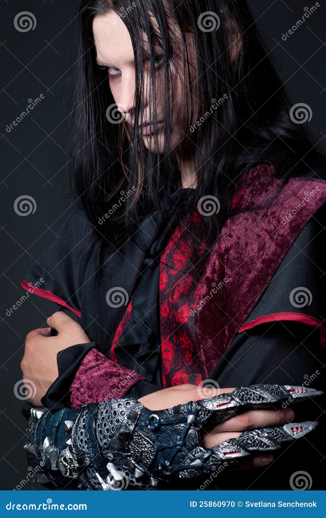 Vampire Goth Fashion Young Teen Male Stock Photo 96693238