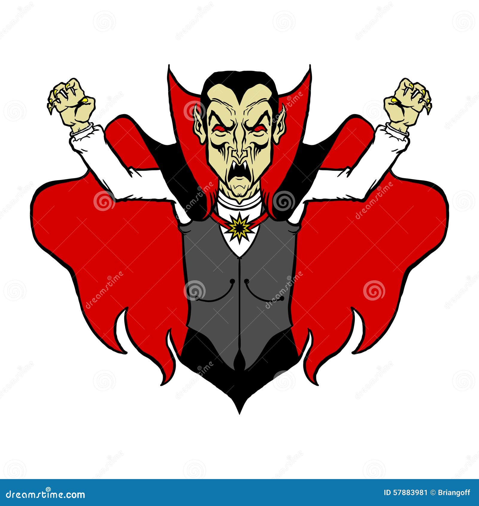 Vampire Dracula stock vector. Illustration of demon, blood - 57883981
