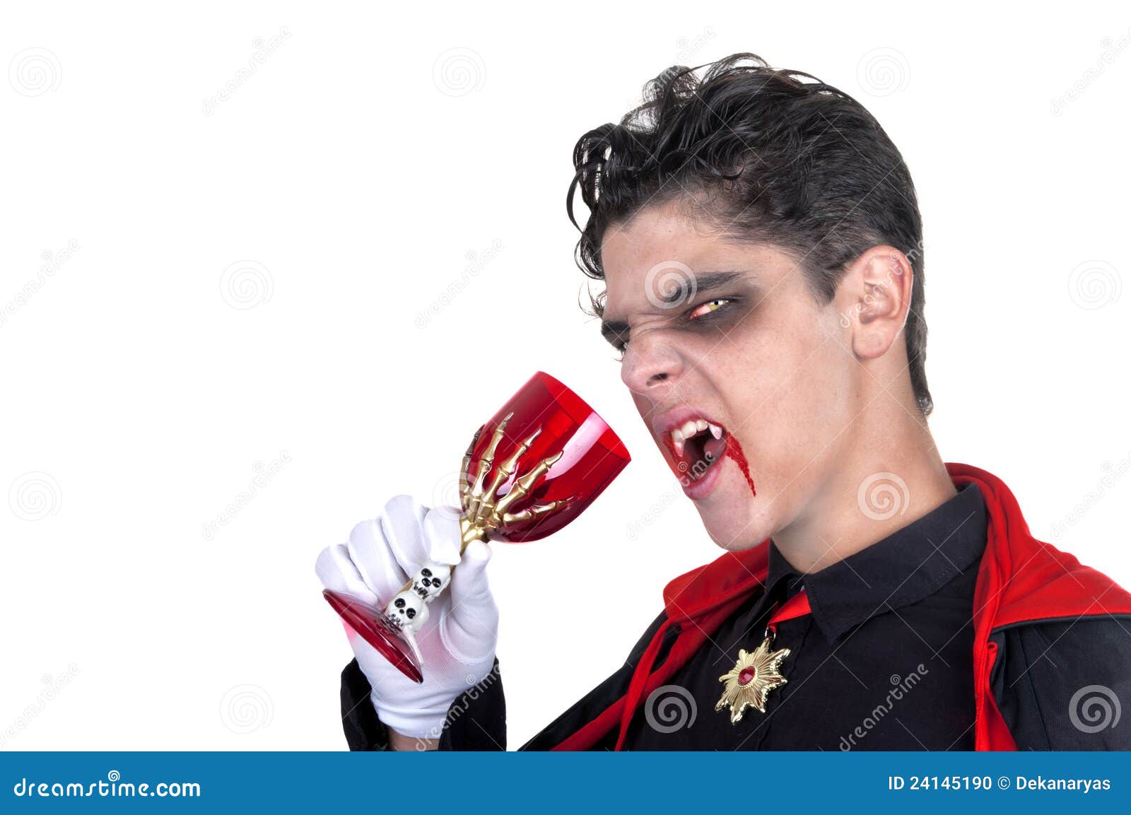 Vampire Drinking Blood Stock Photo Image 24145190