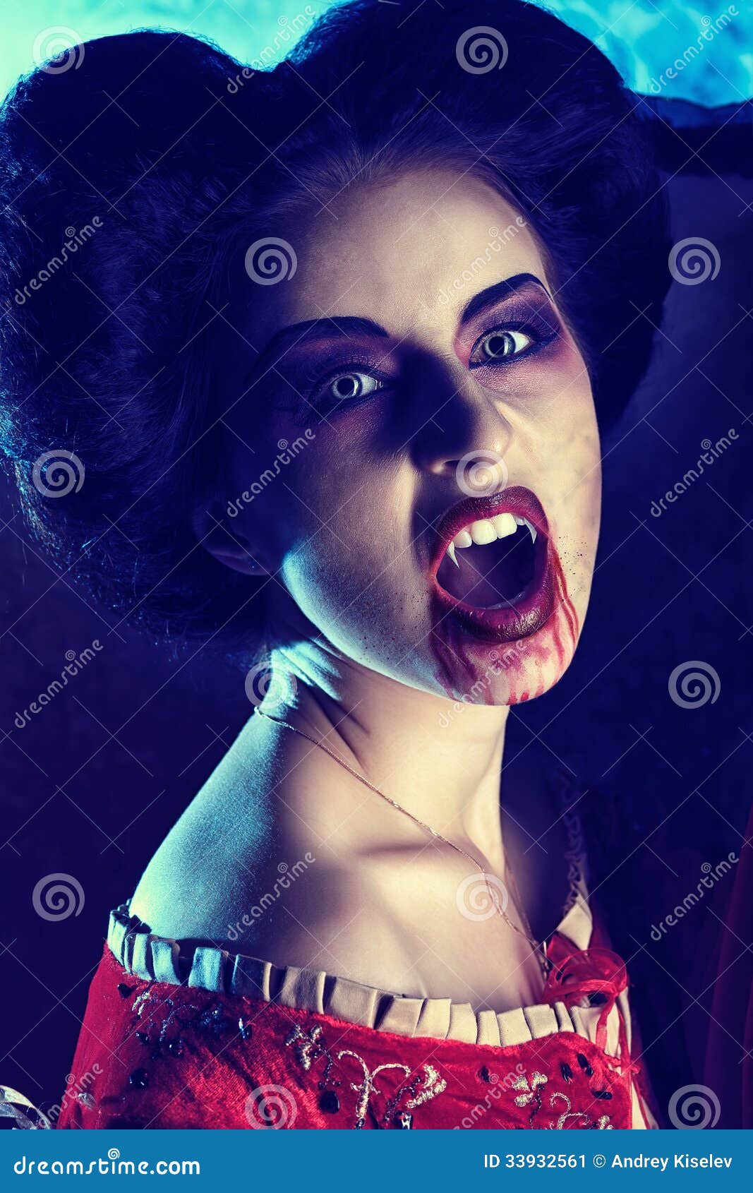 Vampire fangs stock image. Image of dark, frightening - 33932561