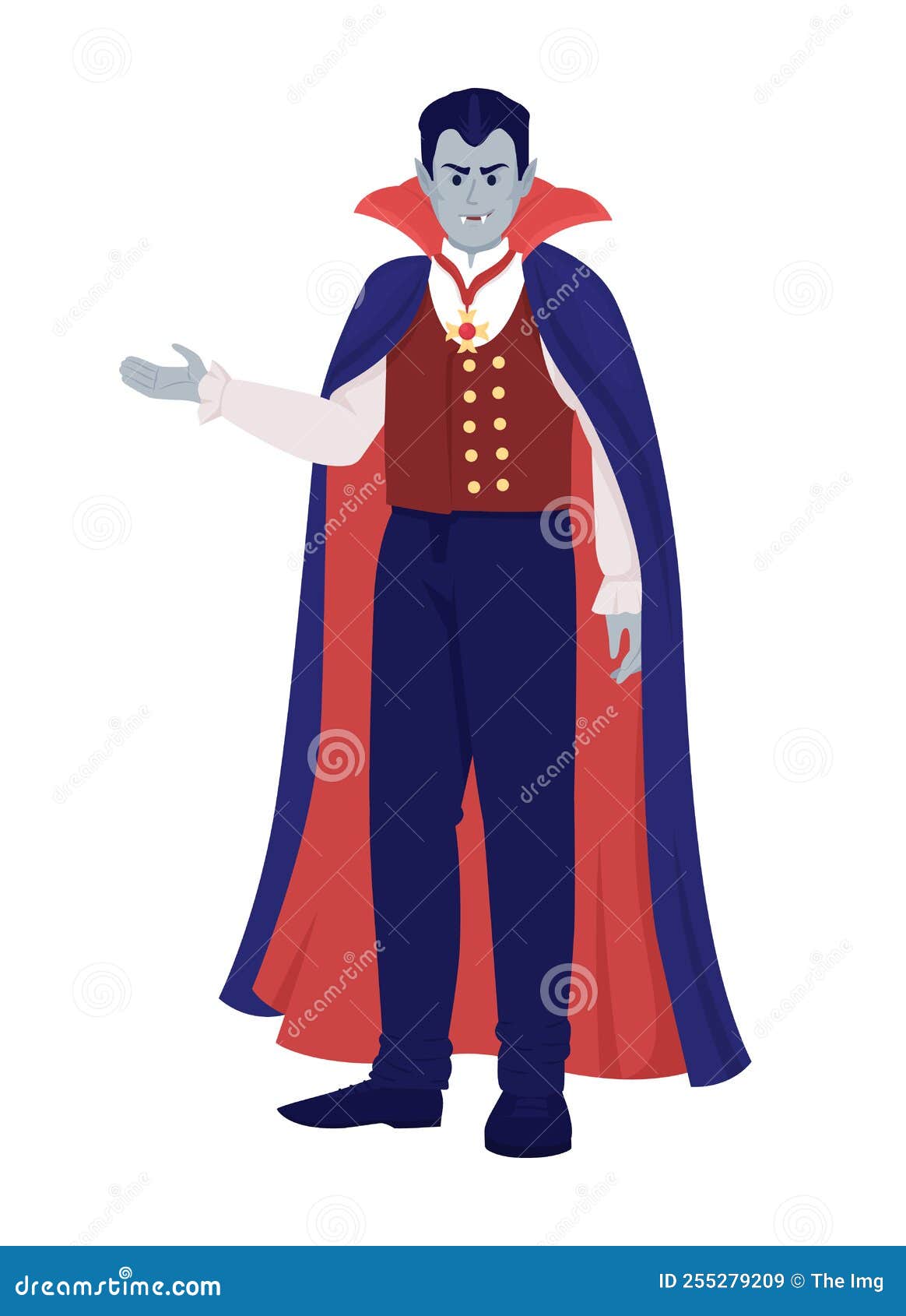 Filming movie about vampire cartoon concept Vector Image