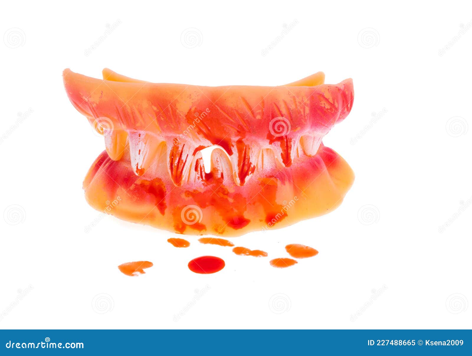 Vampire Teeth for Halloween Isolated Stock Image Image of halloween, background 227488665