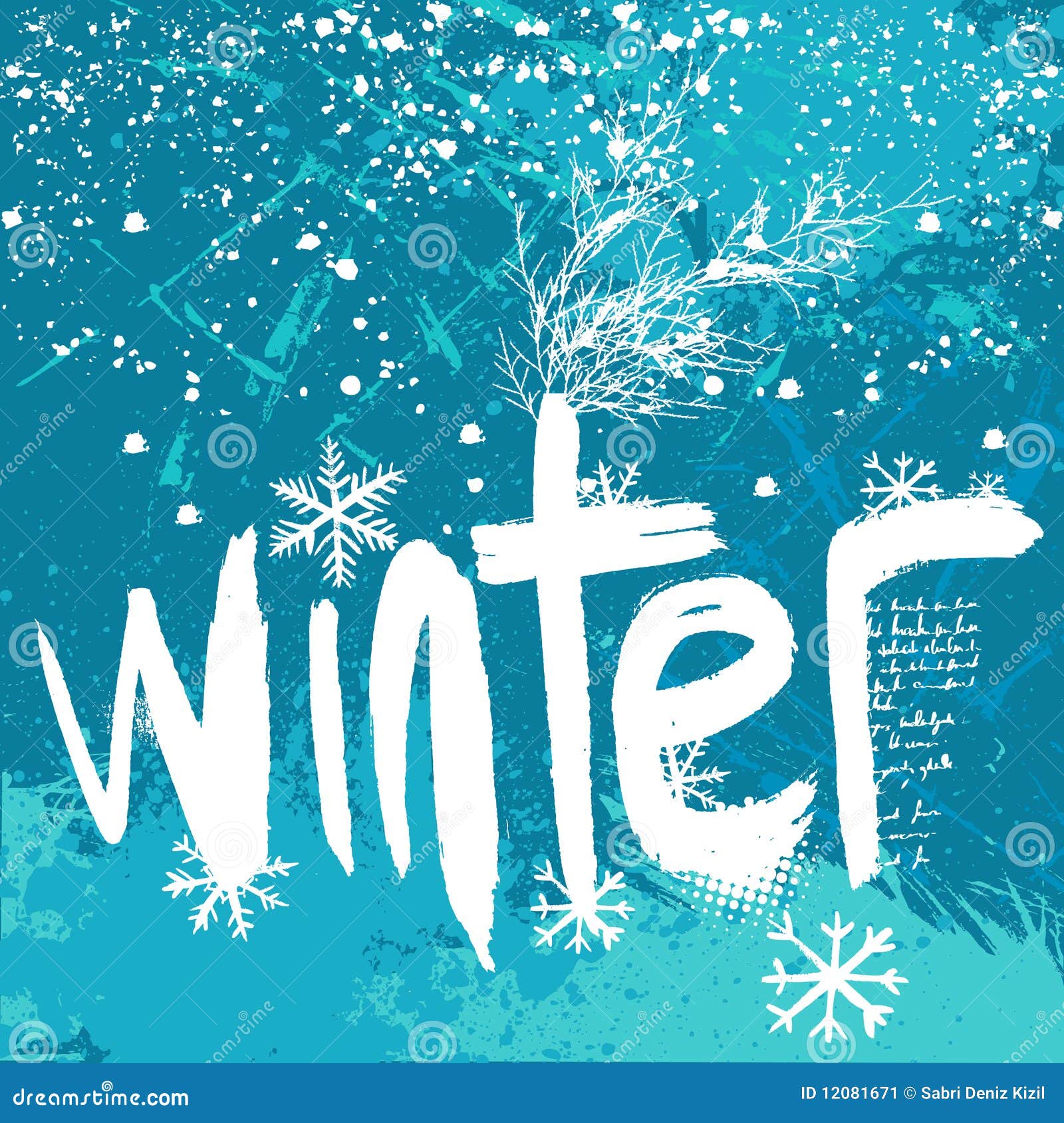 Van De Achtergrond Winter Vector Vector Illustratie - Illustration of ...