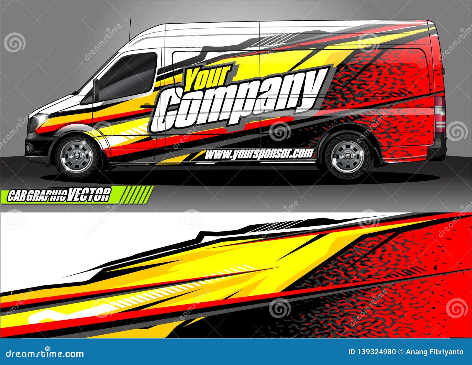 van livery graphic . abstract grunge background  for vehicle vinyl wrap and car branding