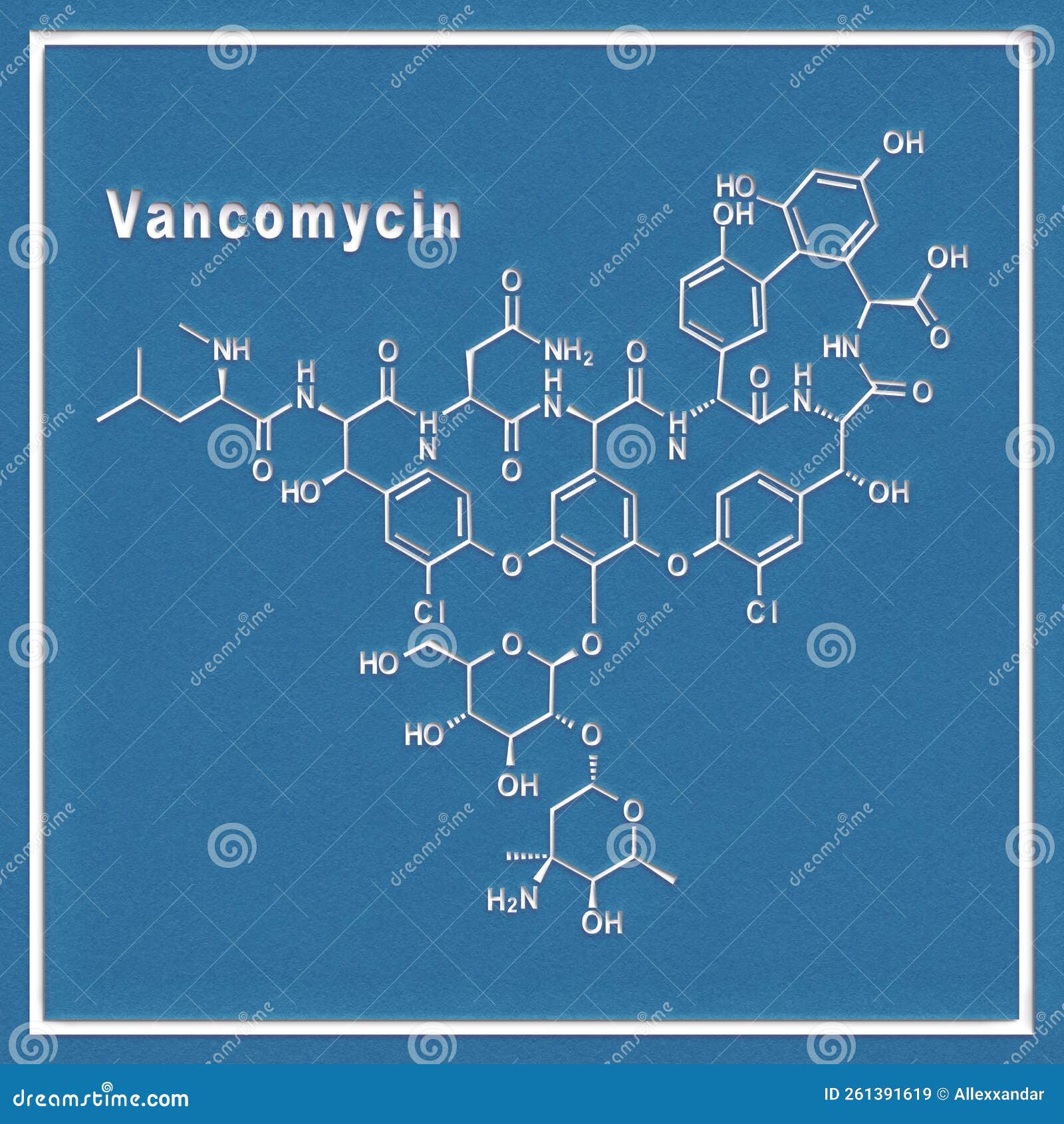 Molecule, Antibiotic, Chemical Structure RoyaltyFree Stock