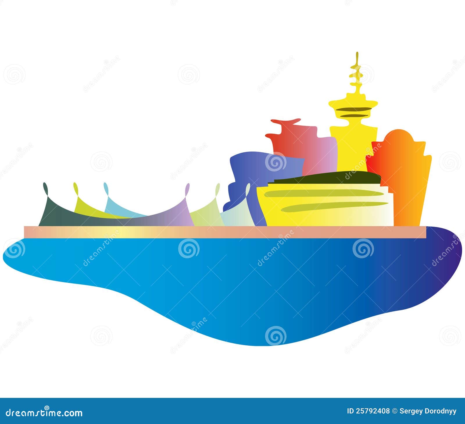 Vancouver city. stock vector. Illustration of television - 25792408