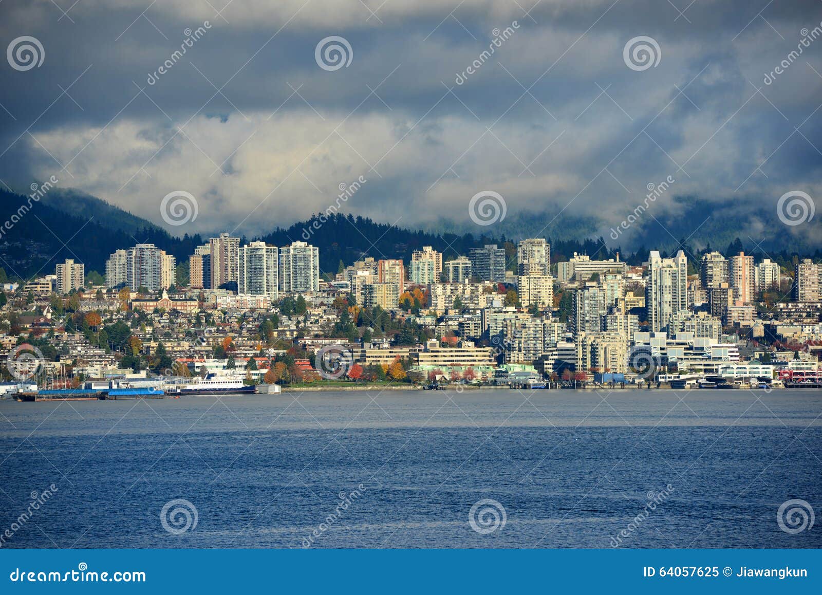 vancouver city skyline, bc, canada