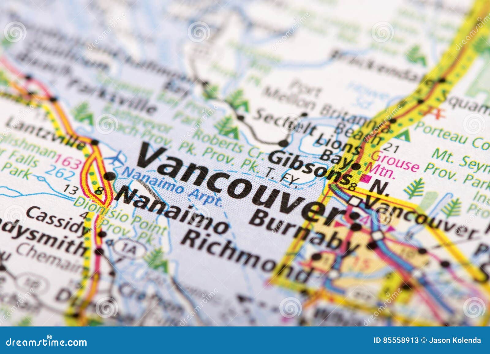 vancouver on map